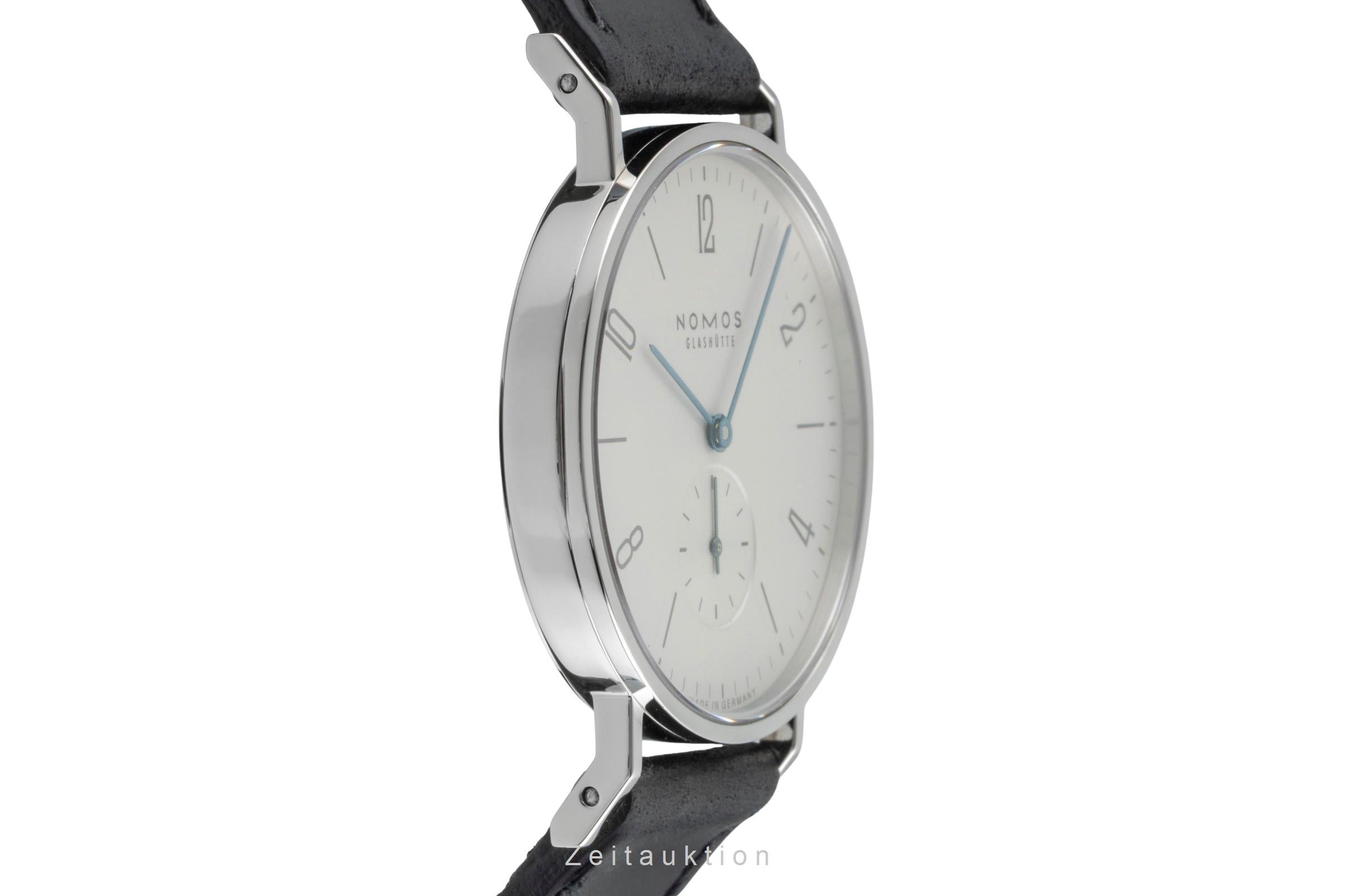 Nomos Glashütte Tangente Edelstahl Handaufzug Herrenuhr Ref. 101 Box & Papiere  [2507021]