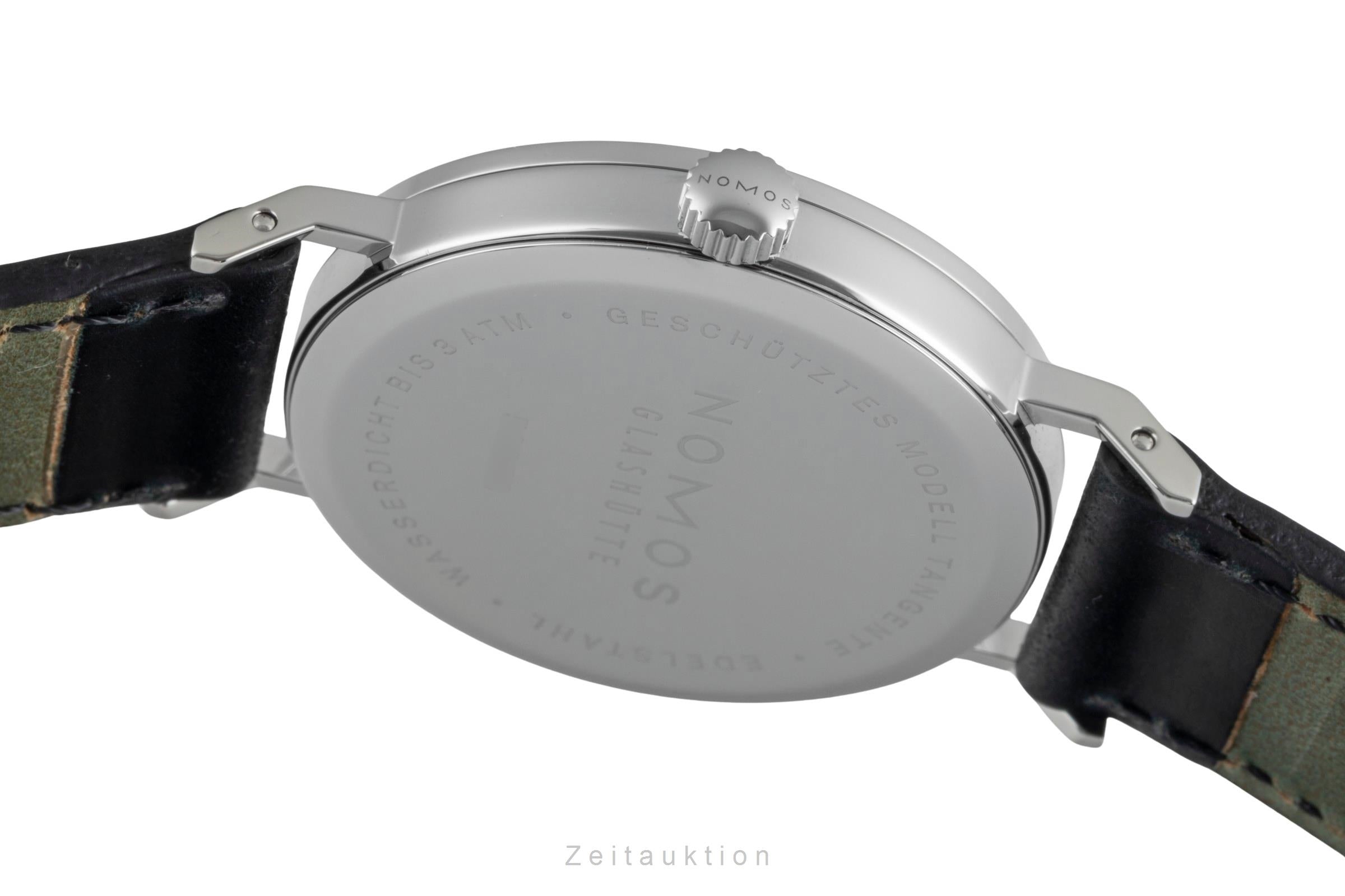 Nomos Glashütte Tangente Edelstahl Handaufzug Herrenuhr Ref. 101 Box & Papiere  [2507021]