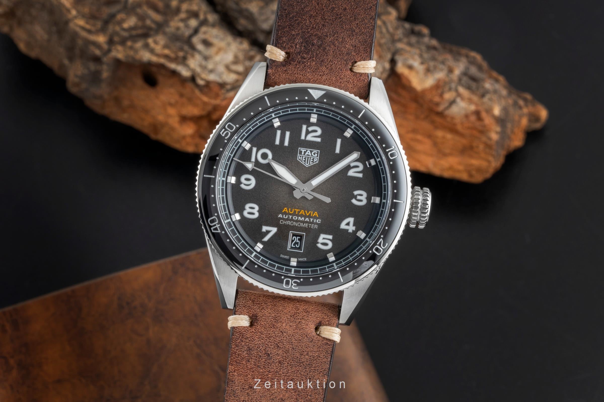 Tag Heuer Autavia Edelstahl Automatik Herrenuhr Ref. WBE5114.FC8266 B&P 2023 [2507027]