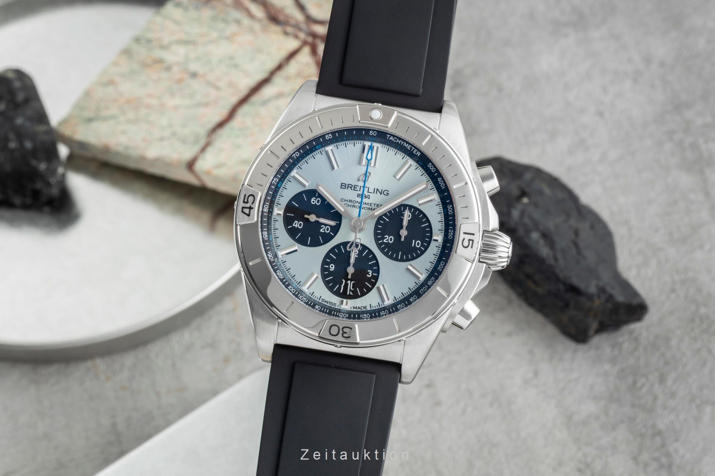 Breitling Chronomat chronographe acier / platine automatique montre pour hommes PB0134101C1S1 LP: 10600EUR  [2507031]