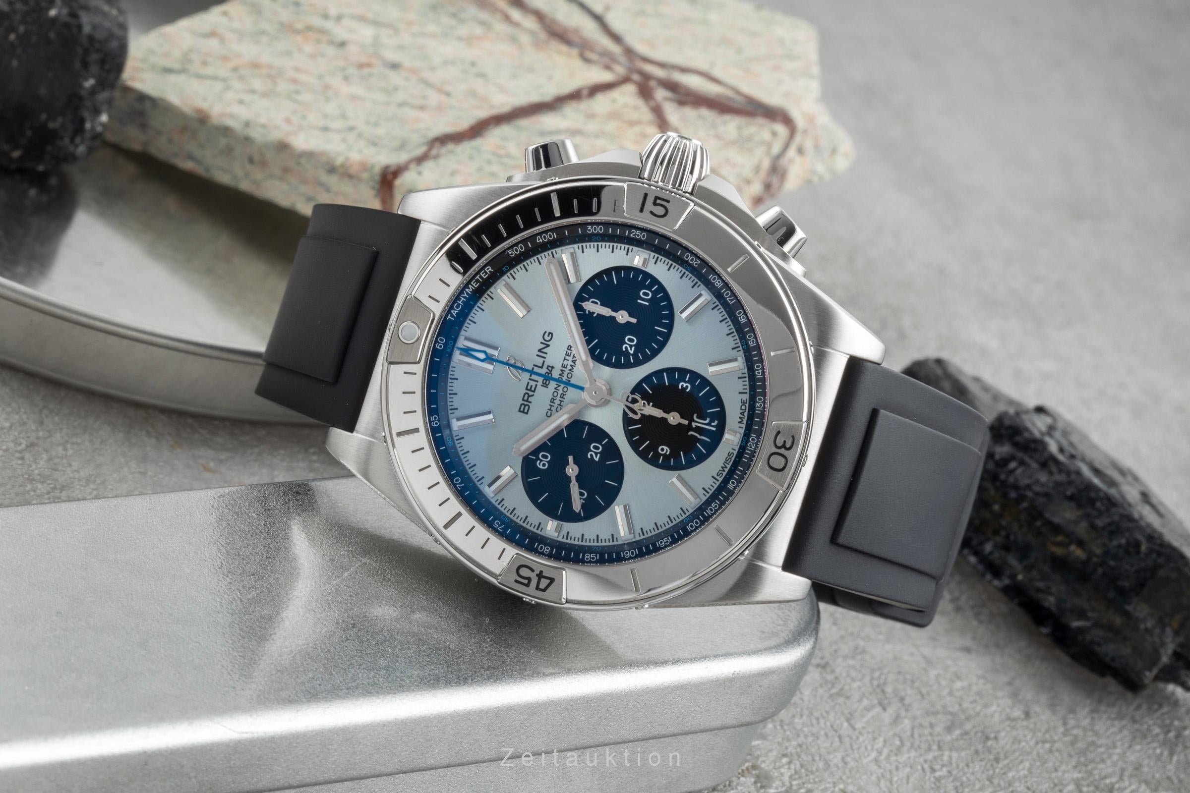 Breitling Chronomat chronograph steel / platinium automatic men's watch PB0134101C1S1 LP: 10600EUR  [2507031]