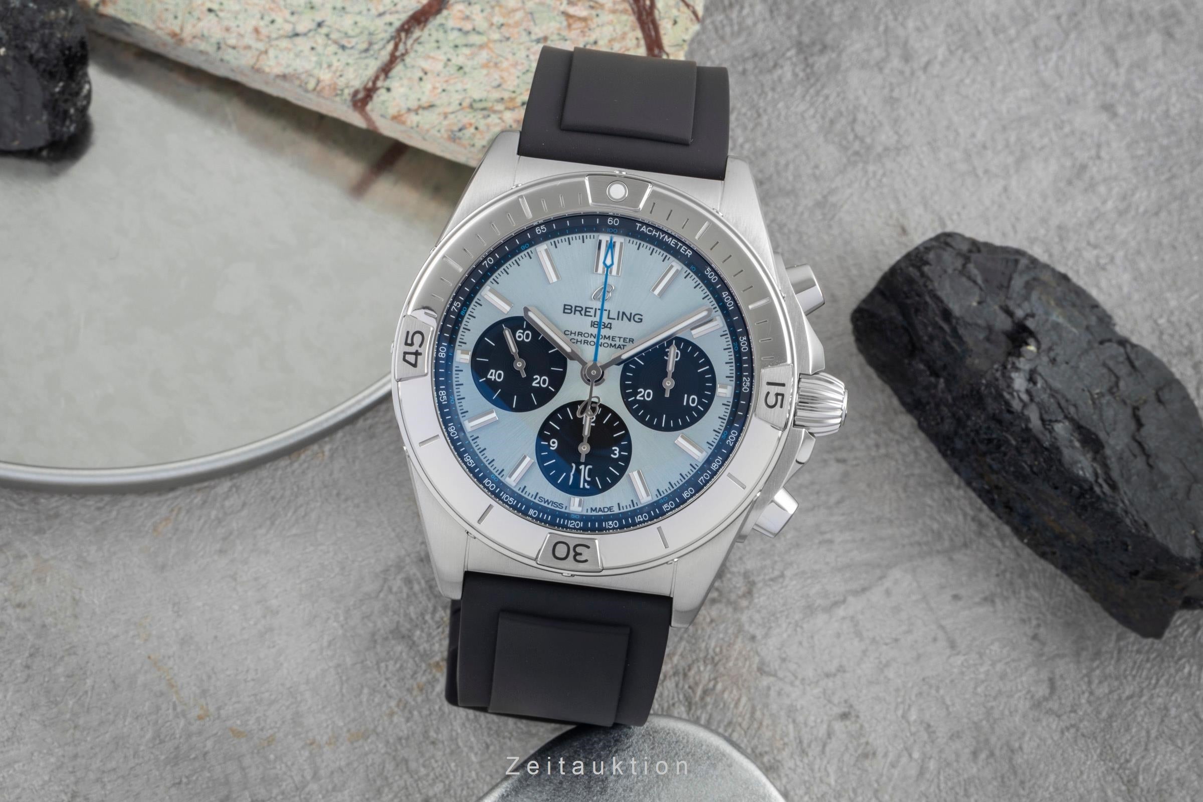 Breitling Chronomat chronograph steel / platinium automatic men's watch PB0134101C1S1 LP: 10600EUR  [2507031]