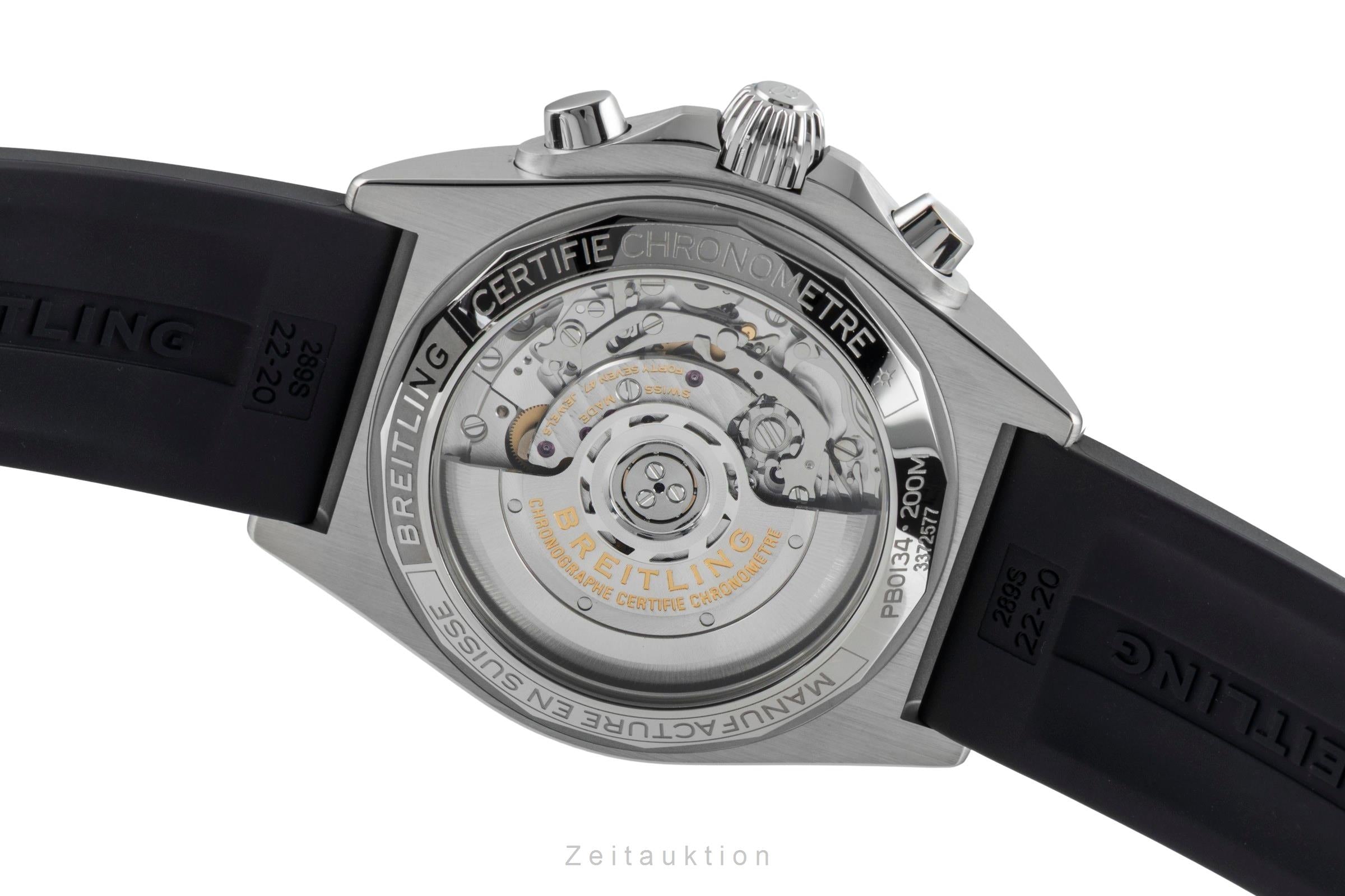 Breitling Chronomat chronograph steel / platinium automatic men's watch PB0134101C1S1 LP: 10600EUR  [2507031]