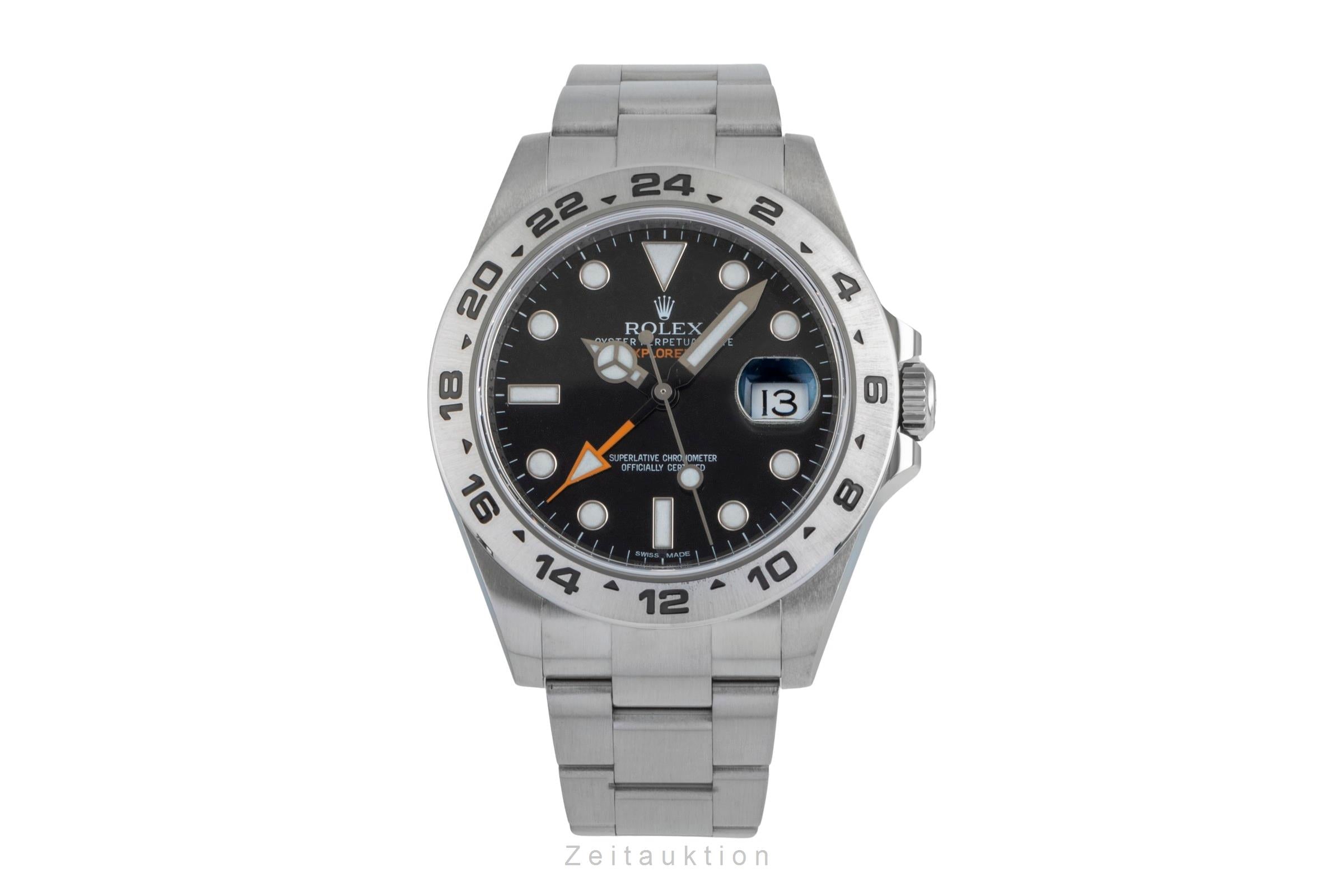 Rolex Explorer II Black Dial Edelstahl Automatik Herrenuhr Ref. 216570 B&P 2013 [2507032]