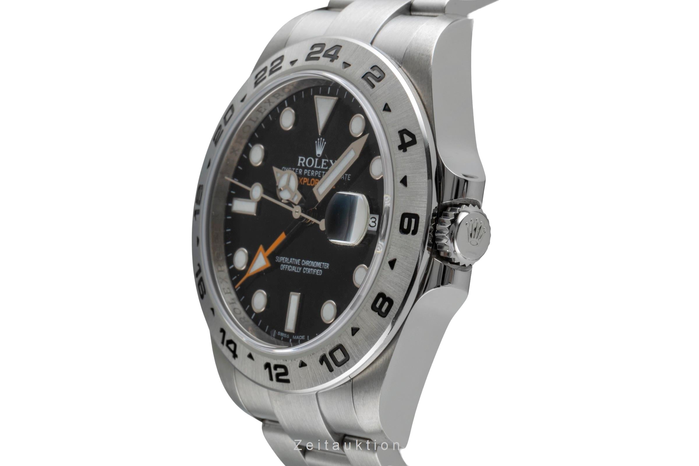 Rolex Explorer II Black Dial Edelstahl Automatik Herrenuhr Ref. 216570 B&P 2013 [2507032]