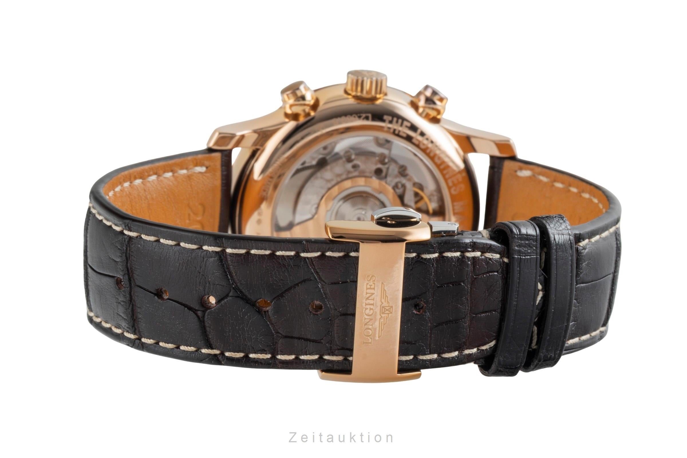 Longines Master Collection chronograph 18 ct red gold automatic men's watch L2.669.8.78.3 LP: 10300EUR  [2507040]