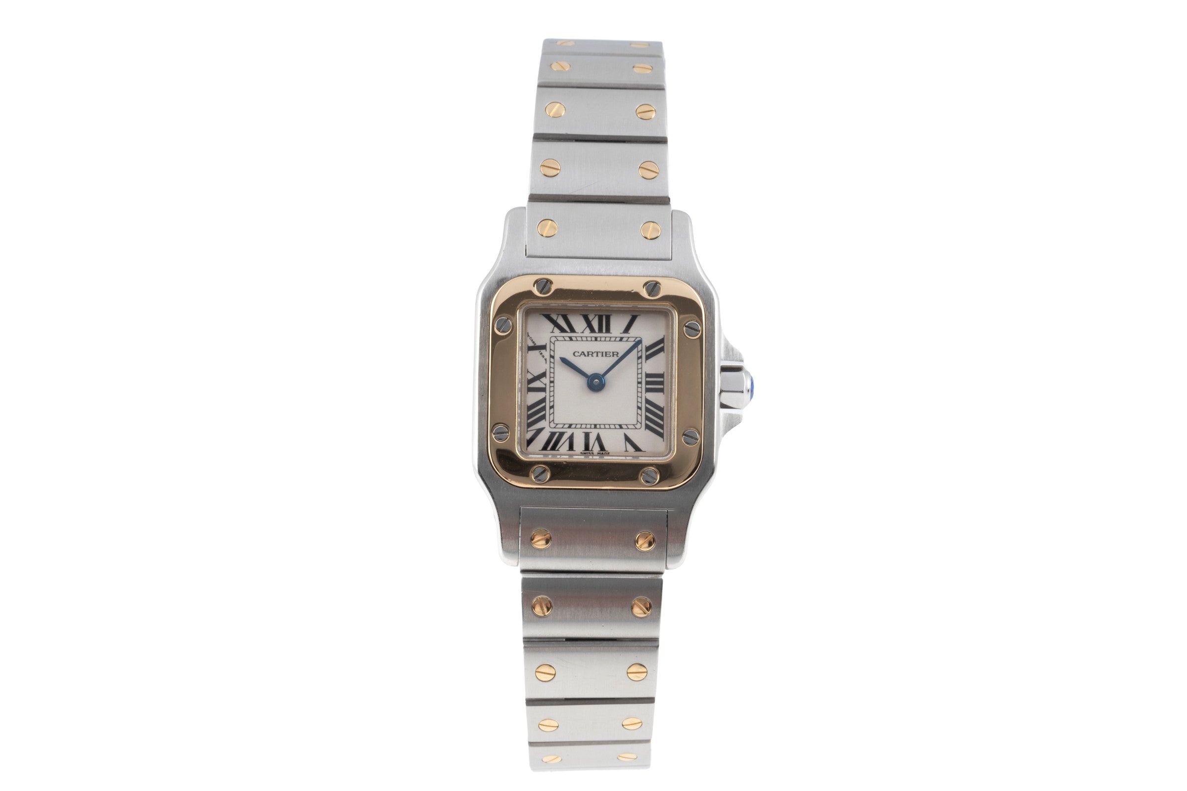 Cartier Santos Galbée Lady Stahl / Gold Ref. W20012C4 1567 B&P 2001 VP: 10800,-€ [2507041]