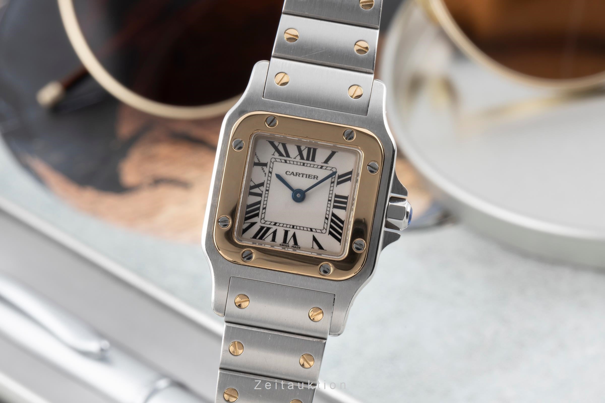 Cartier Santos Galbée Lady Stahl / Gold Ref. W20012C4 1567 B&P 2001 VP: 10800,-€ [2507041]