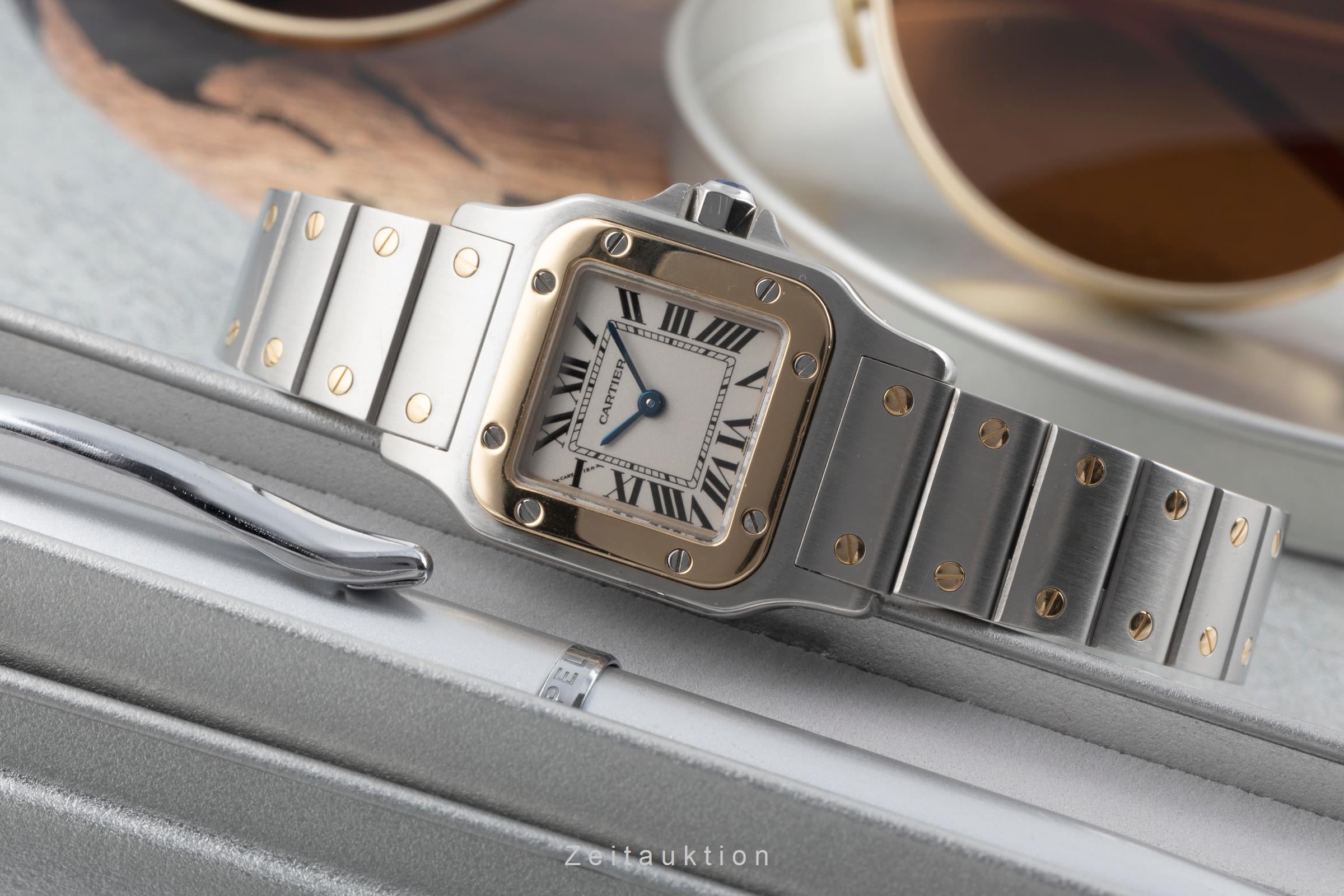 Cartier Santos acero / oro cuarzo reloj para damas  W20012C4 LP: 10800EUR  [2507041]