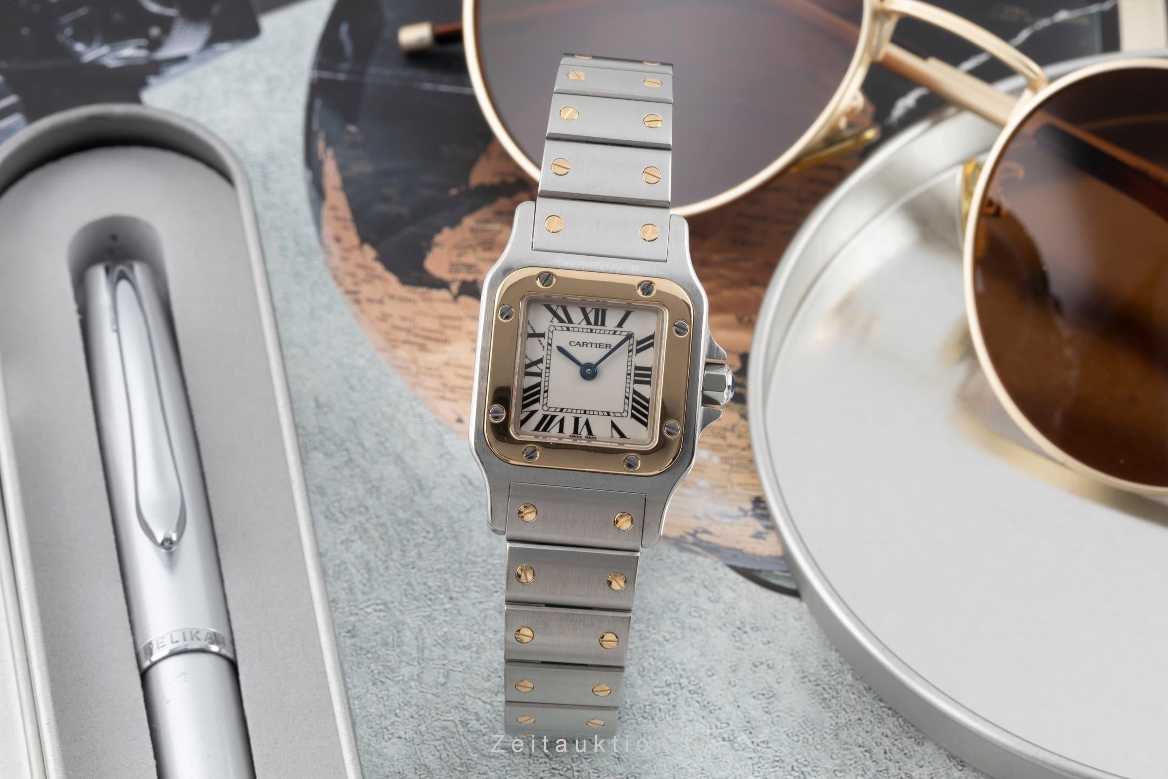 Cartier Santos acero / oro cuarzo reloj para damas  W20012C4 LP: 10800EUR  [2507041]