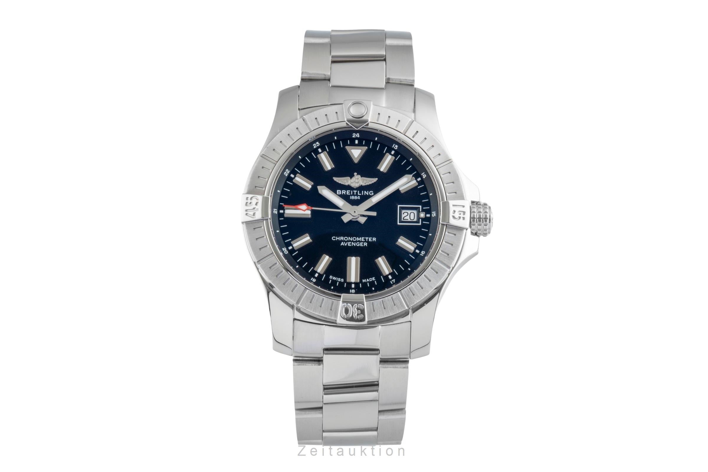 Breitling Avenger Edelstahl Automatik Black Dial Herrenuhr Ref A17318101B1X1 B&P [2507050]