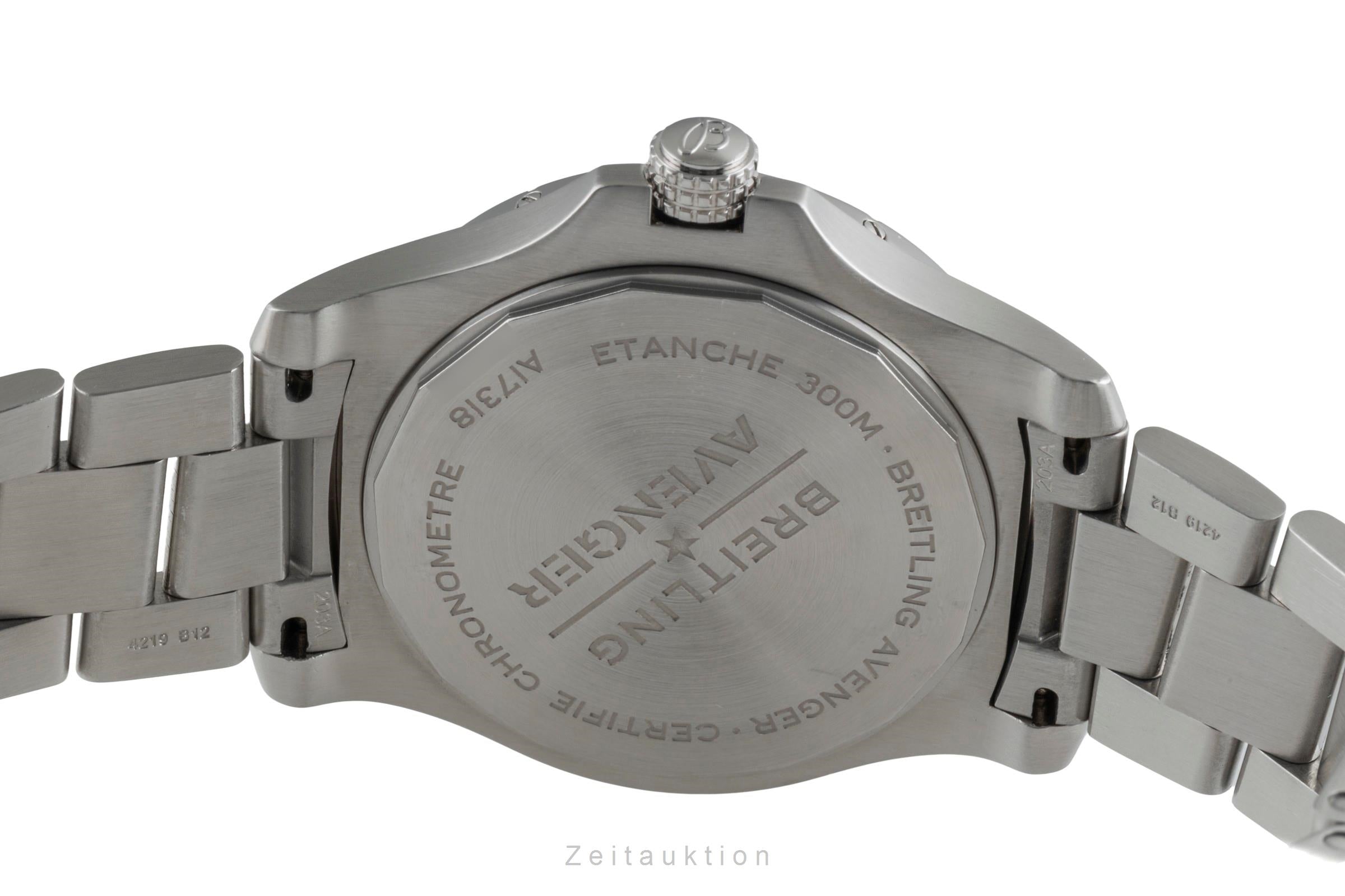 Breitling Avenger Edelstahl Automatik Black Dial Herrenuhr Ref A17318101B1X1 B&P [2507050]