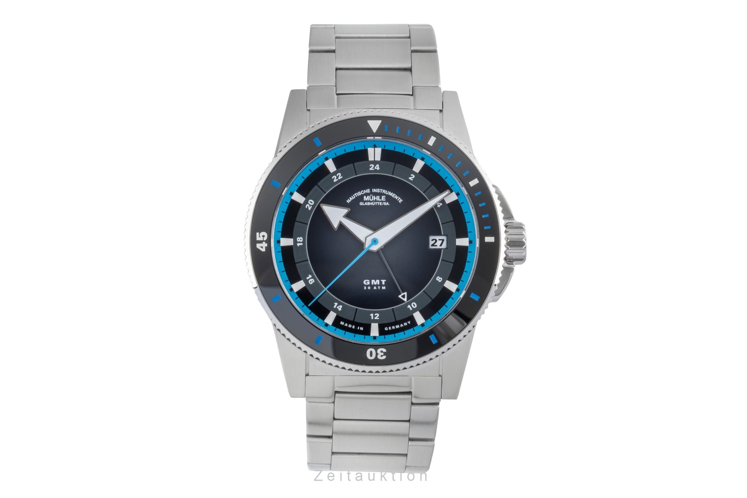 Mühle Sportivo Travel GMT Automatik Stahl Ref. M1-52-13 MB  B&P 2025 NP: 2950 € [2507052]