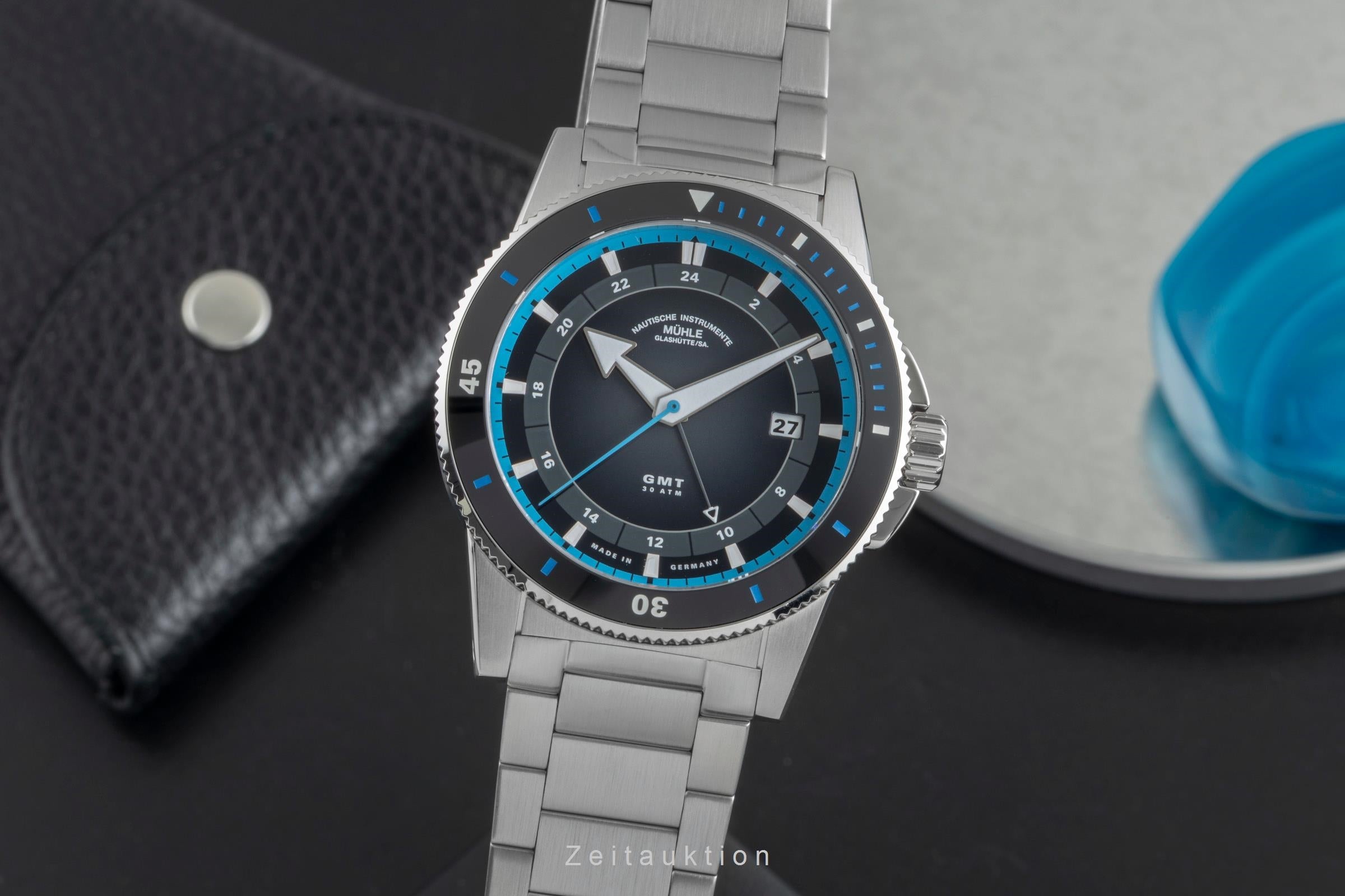 Mühle Sportivo Travel GMT Automatik Stahl Ref. M1-52-13 MB  B&P 2025 NP: 2950 € [2507052]