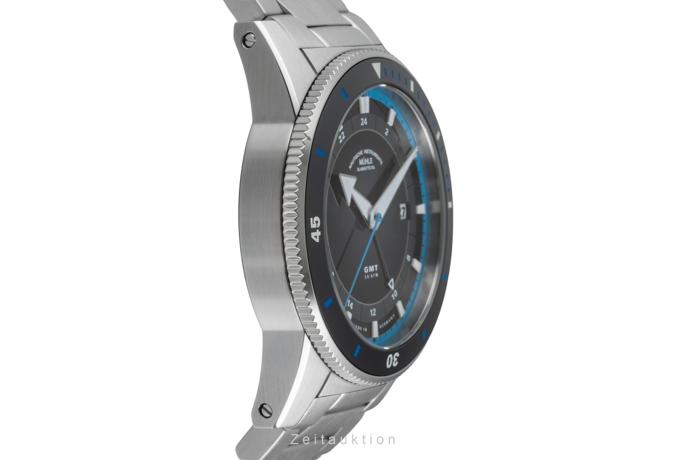 Mühle Sportivo Travel GMT Automatik Stahl Ref. M1-52-13 MB  B&P 2025 NP: 2950 € [2507052]