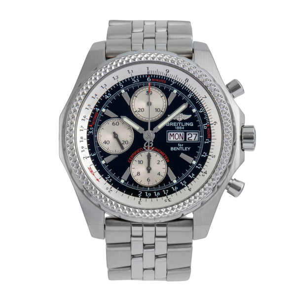Breitling Bentley GT Chronograph Edelstahl Automatik Ref. A13362 B&P 2009 [2507054]