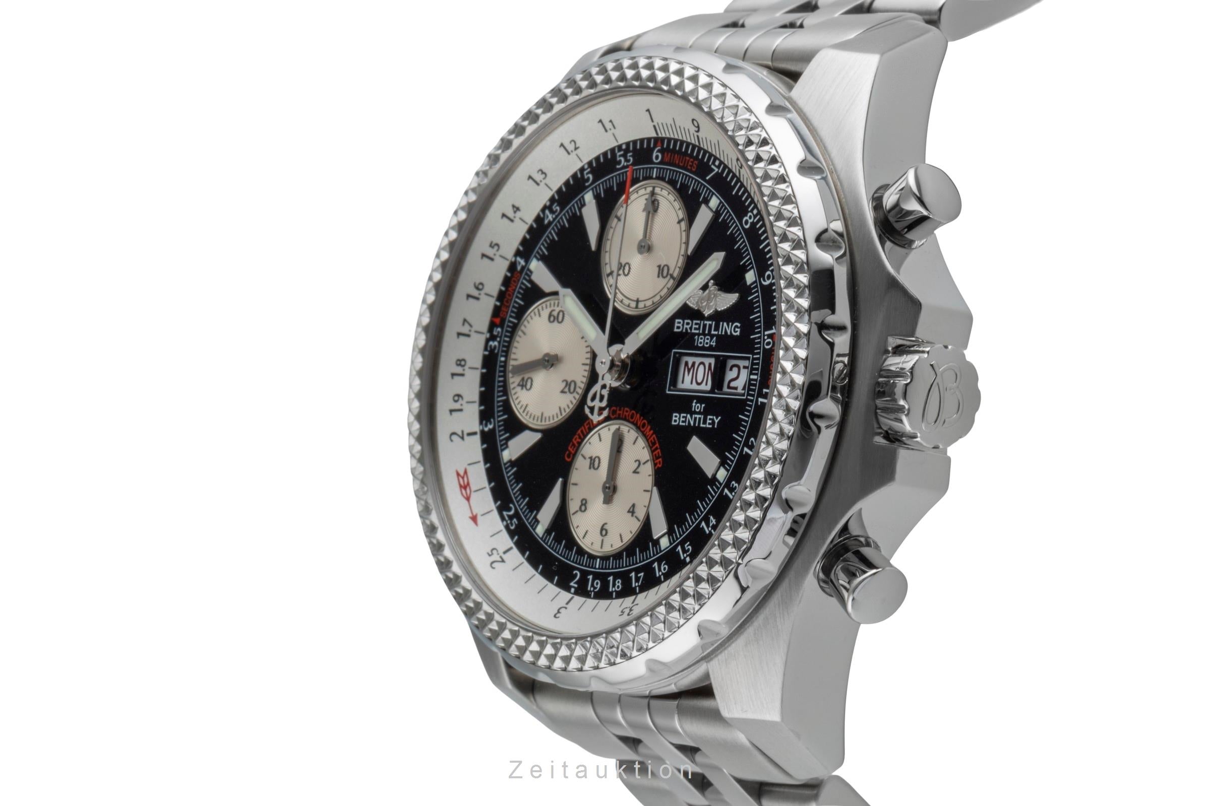 Breitling Bentley GT Chronograph Edelstahl Automatik Ref. A13362 B&P 2009 [2507054]