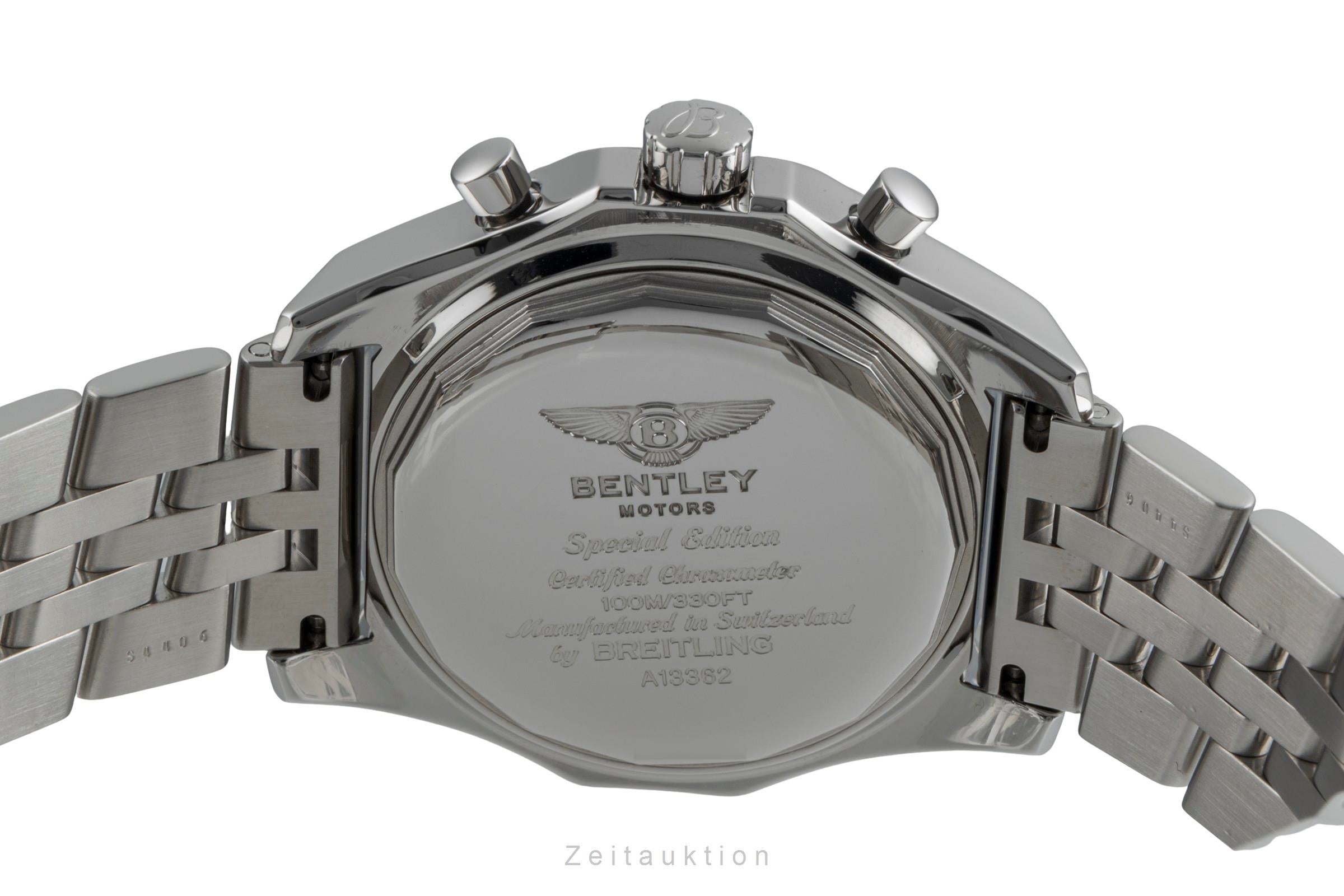 Breitling Bentley GT Chronograph Edelstahl Automatik Ref. A13362 B&P 2009 [2507054]