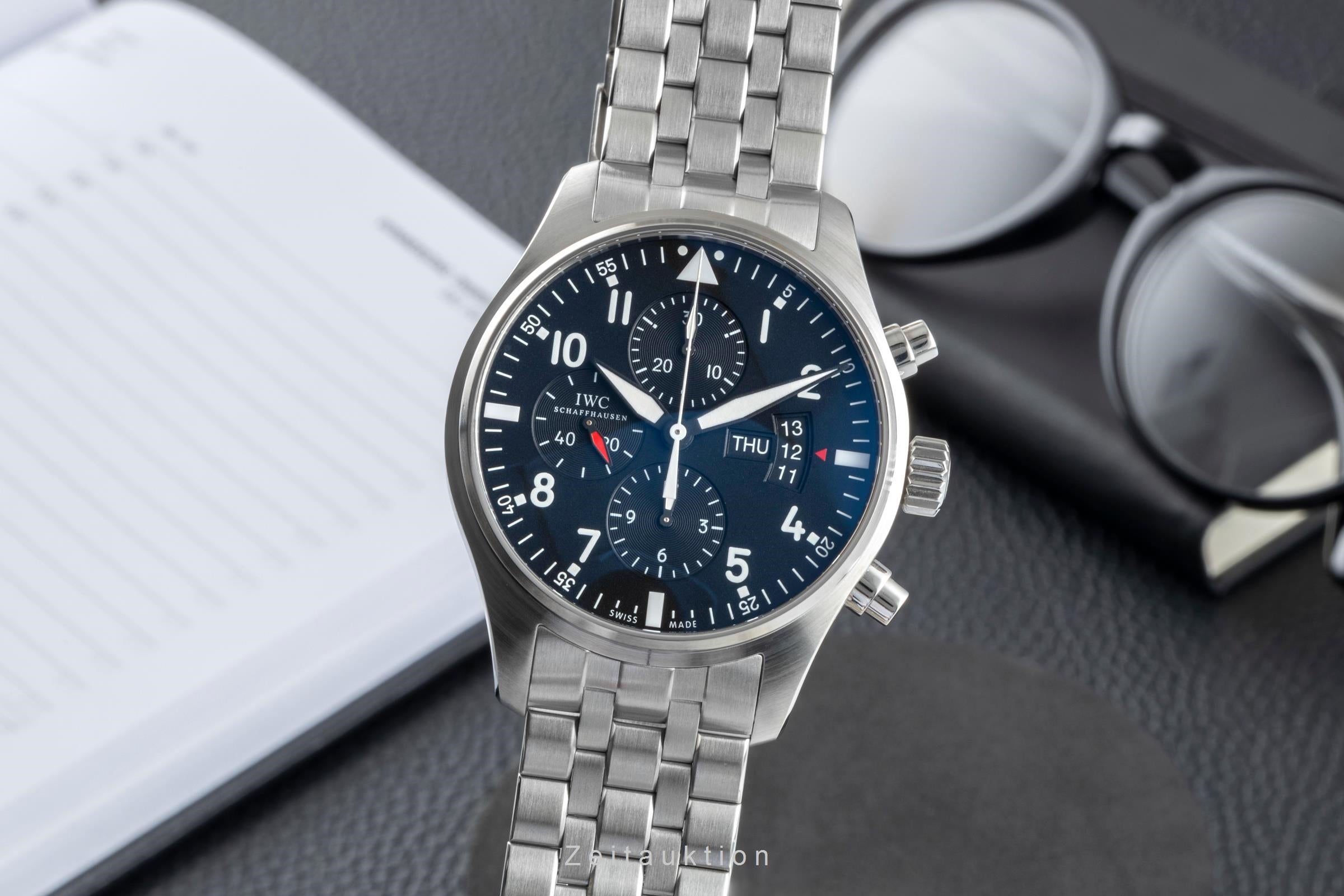 IWC Pilot Fliegeruhr Chronograph Automatik Herrenuhr Ref. IW377701  [2507056]