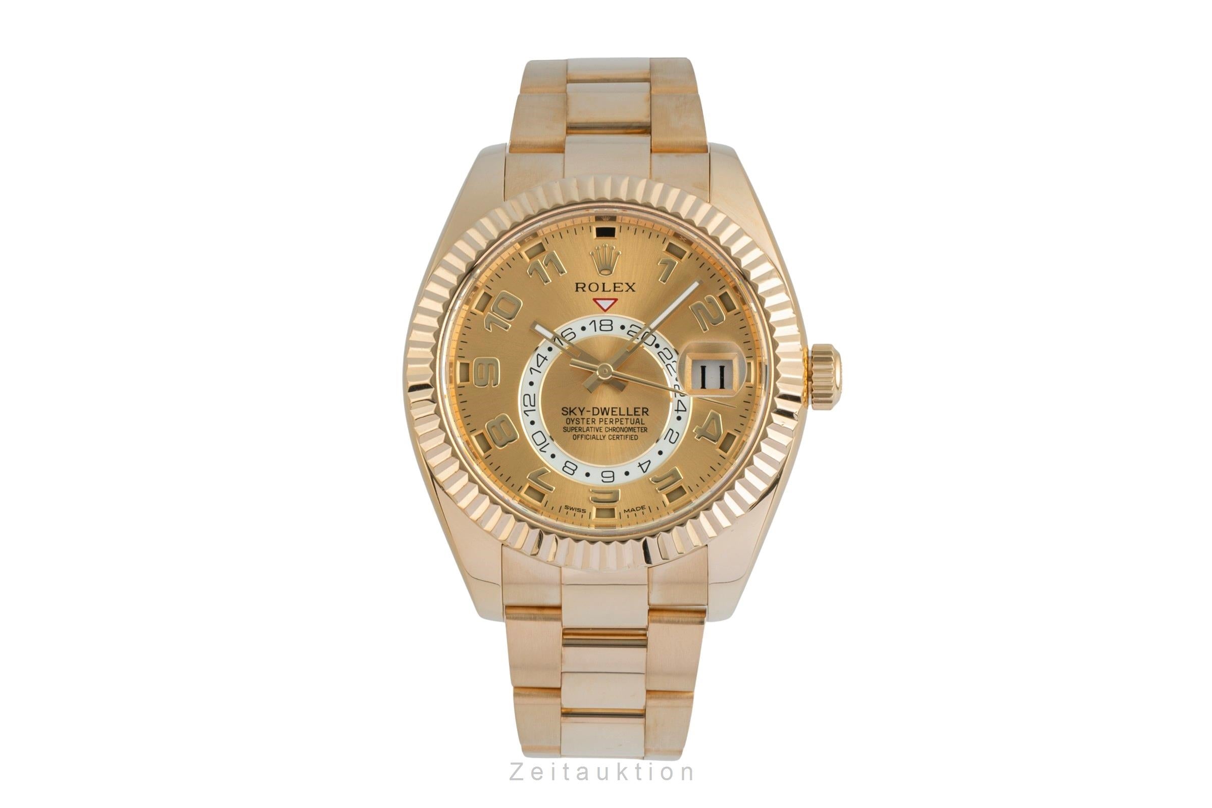 Rolex Sky-Dweller 18k (0,750) Gold Automatik Herrenuhr Ref. 326938 B&P 2016 [2507064]