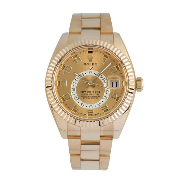 Rolex Sky-Dweller 18k (0,750) Gold Automatik Herrenuhr Ref. 326938 B&P 2016 [2507064]
