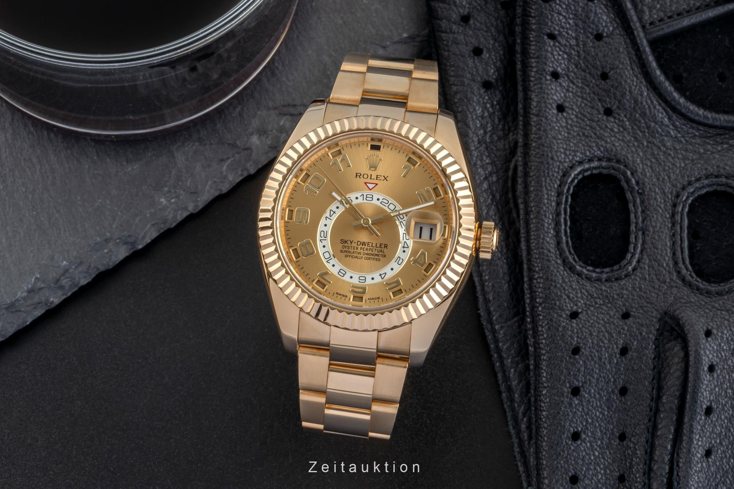 Rolex Sky-Dweller 18k (0,750) Gold Automatik Herrenuhr Ref. 326938 B&P 2016 [2507064]
