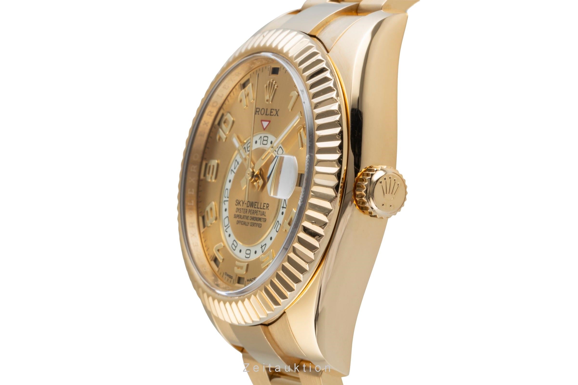 Rolex Sky-Dweller 18k (0,750) Gold Automatik Herrenuhr Ref. 326938 B&P 2016 [2507064]