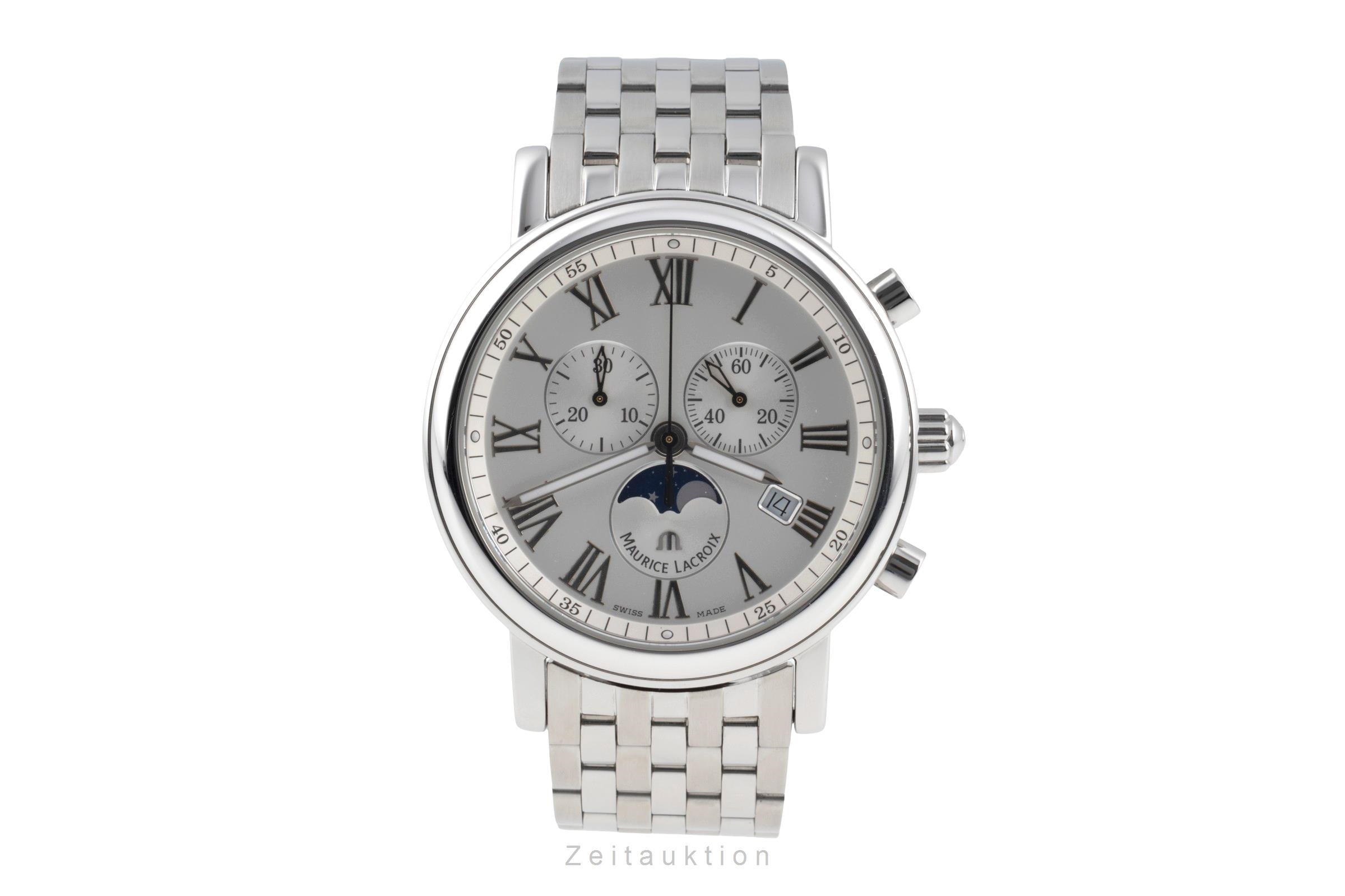 Maurice Lacroix Les Classiques Stahl Quarz Ref. LC1048-SS002-110 B&P [2507067]