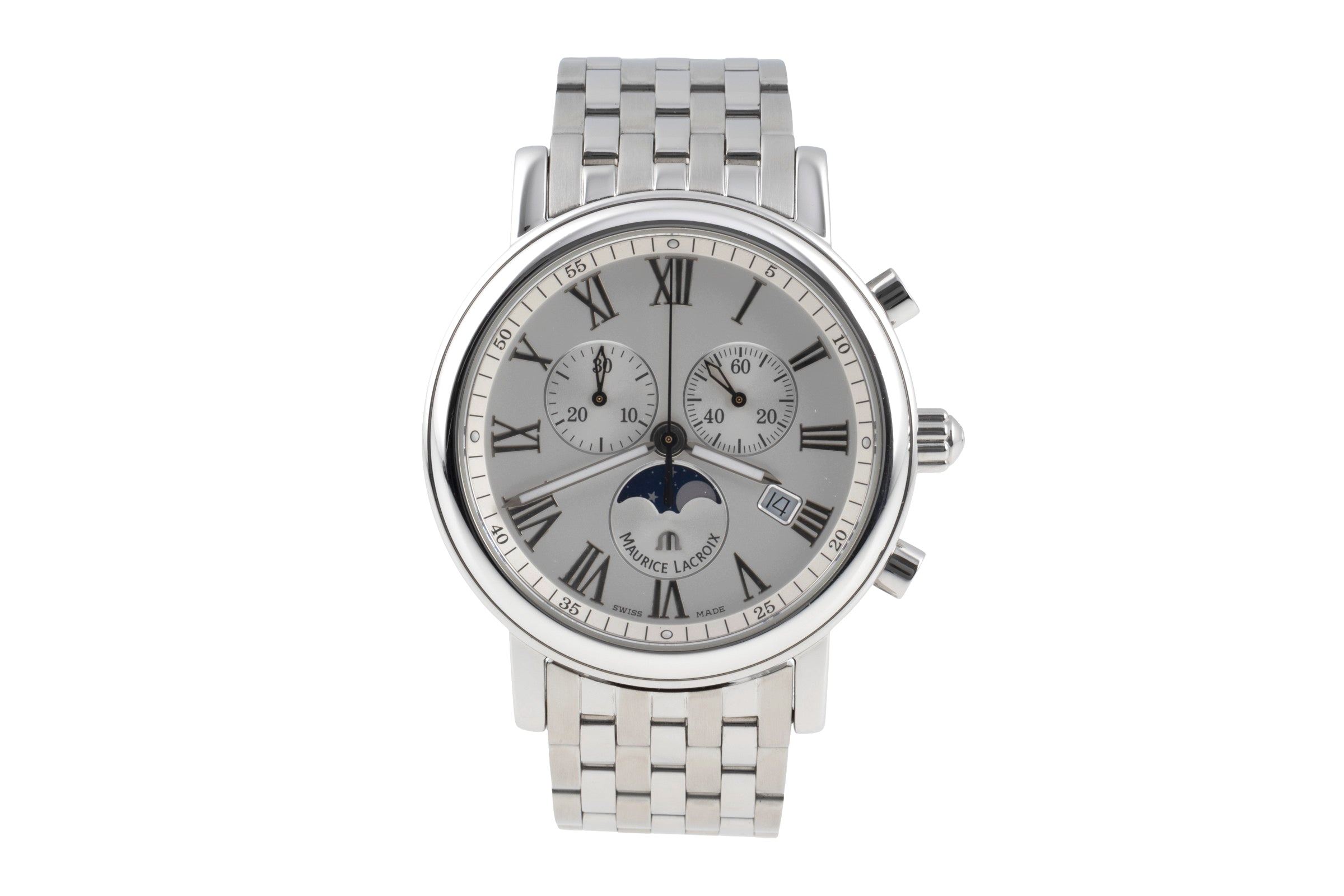 Maurice Lacroix Les Classiques chronograph steel quartz Kal. 8161