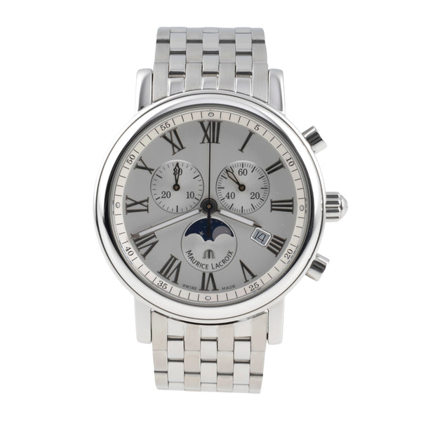 Maurice Lacroix Les Classiques Stahl Quarz Ref. LC1048-SS002-110 B&P [2507067]
