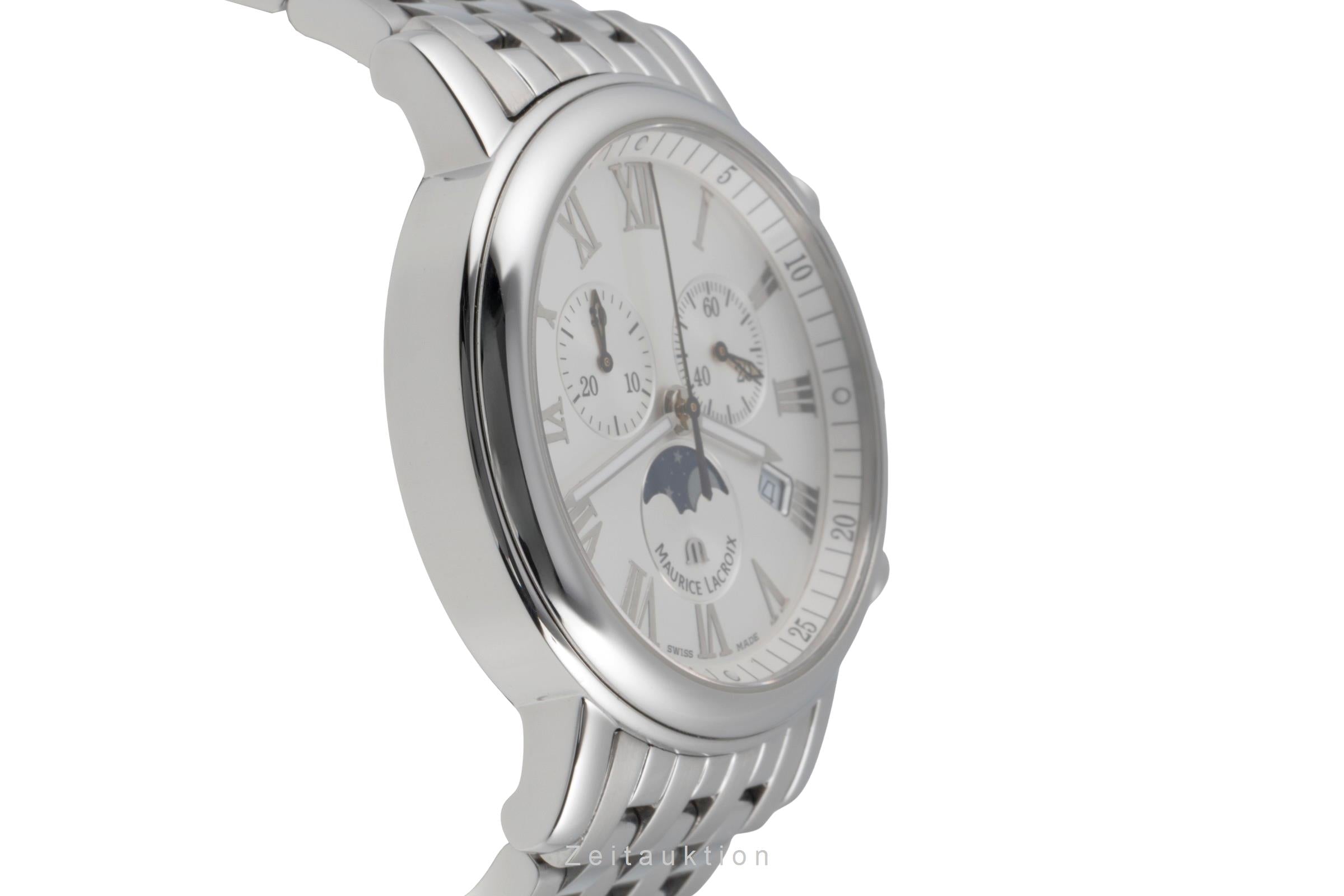 Maurice Lacroix Les Classiques Stahl Quarz Ref. LC1048-SS002-110 B&P [2507067]