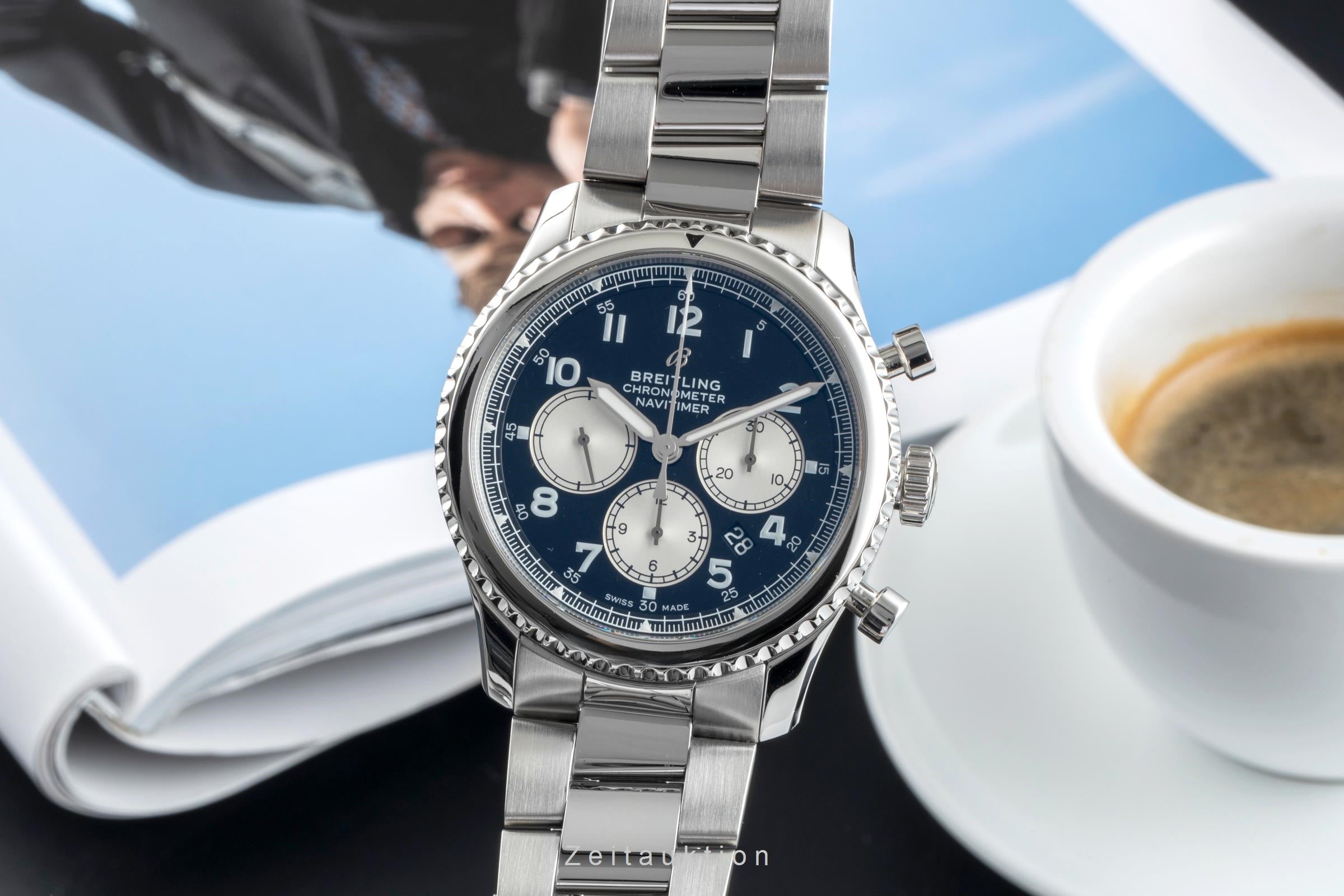Breitling Navitimer chronograph steel automatic men's watch AB0117  [2507081]