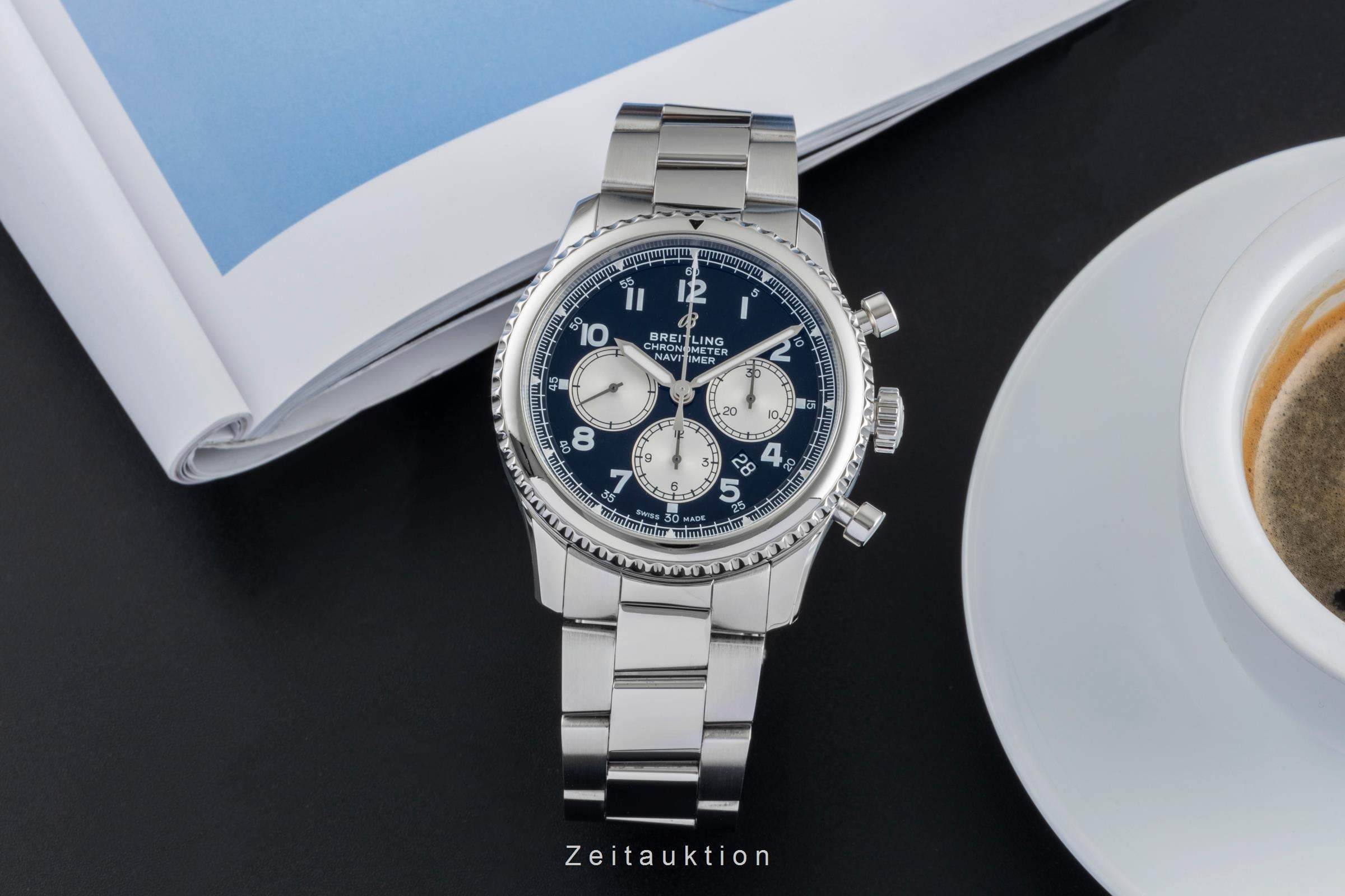 Breitling Navitimer chronograph steel automatic men's watch AB0117  [2507081]