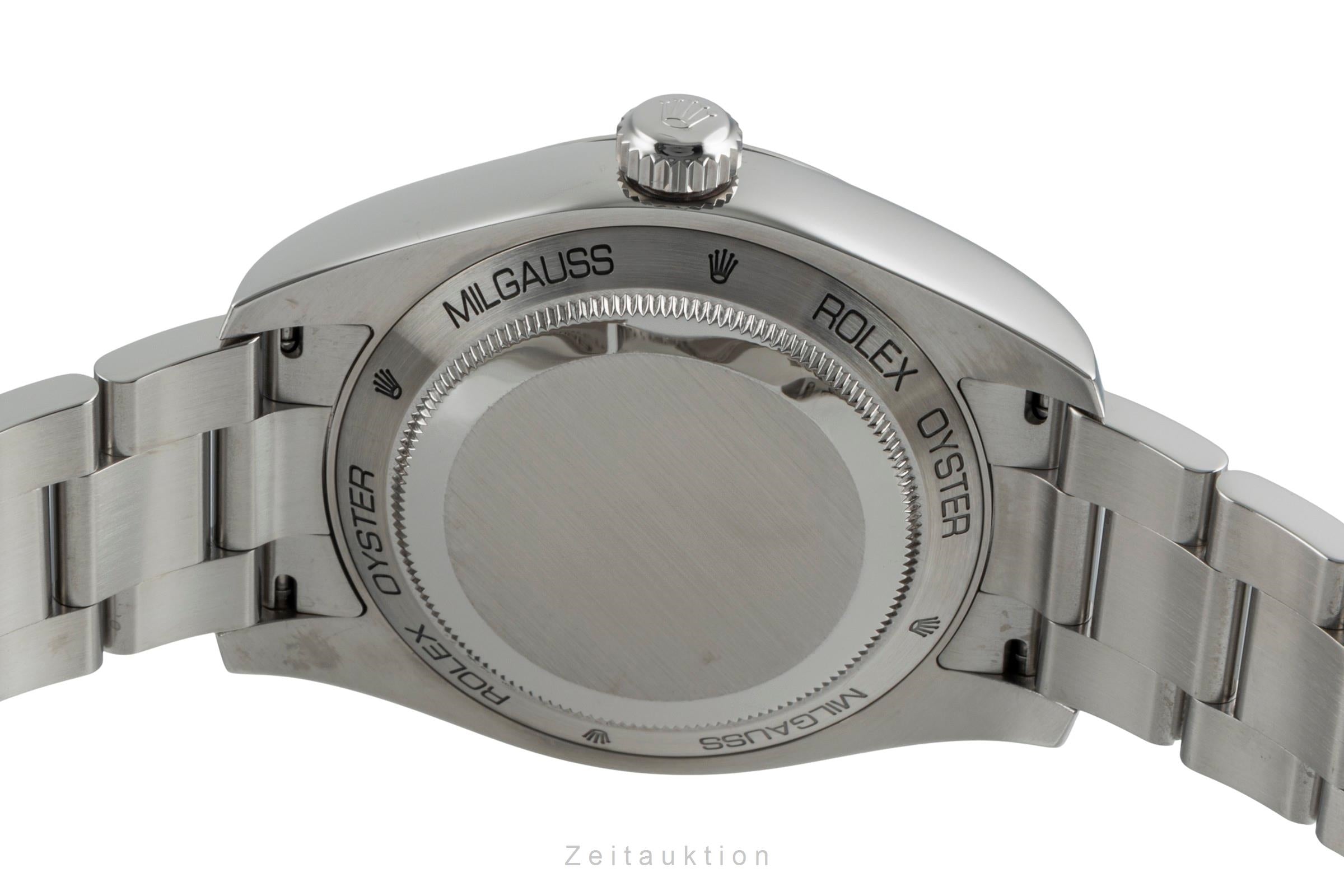 Rolex Milgauss Black Dial Stahl Automatik Herrenuhr Ref. 116400 V-Serie B&P 2009 [2507086]