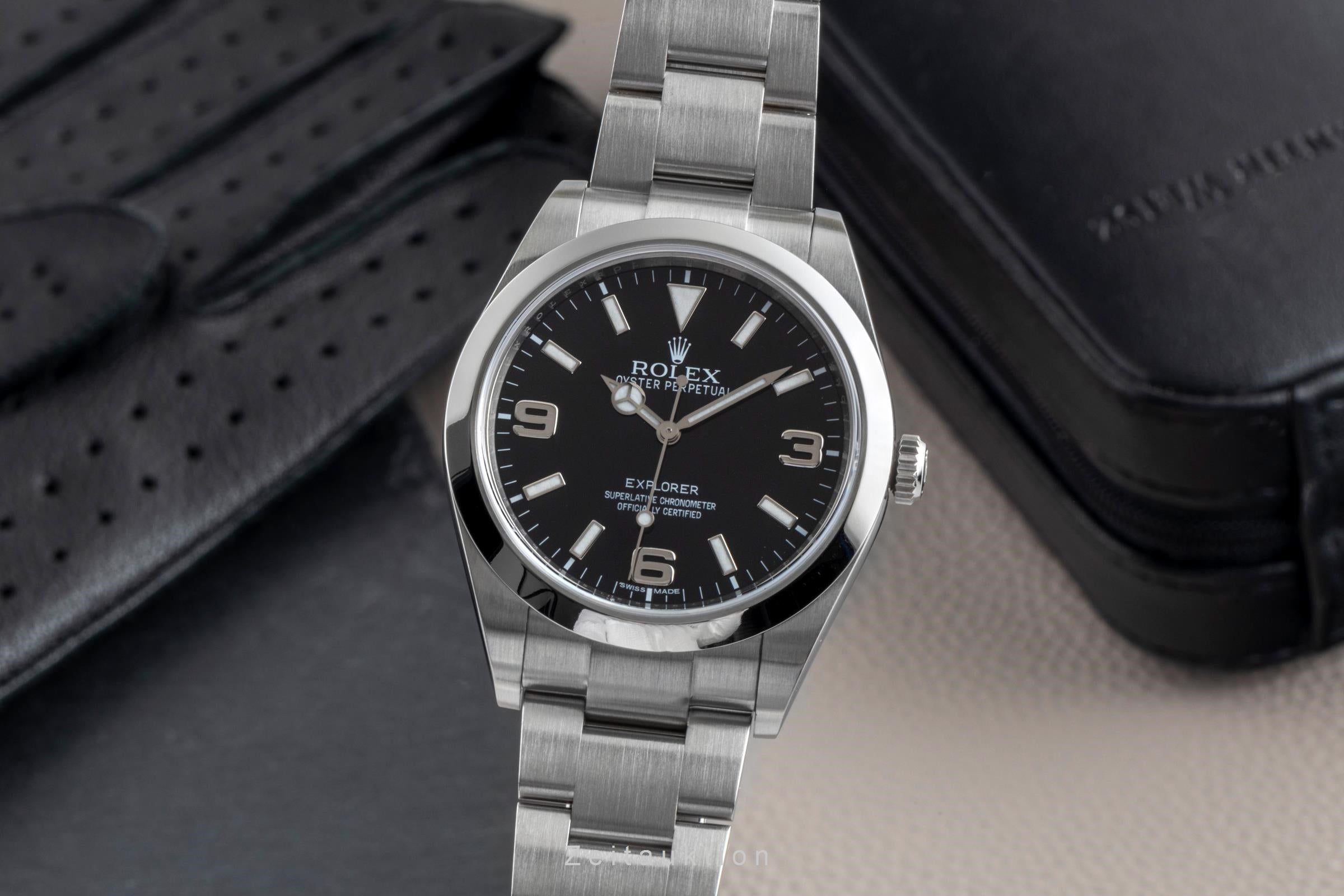 Rolex Explorer steel automatic men's watch 214270  [2507087]