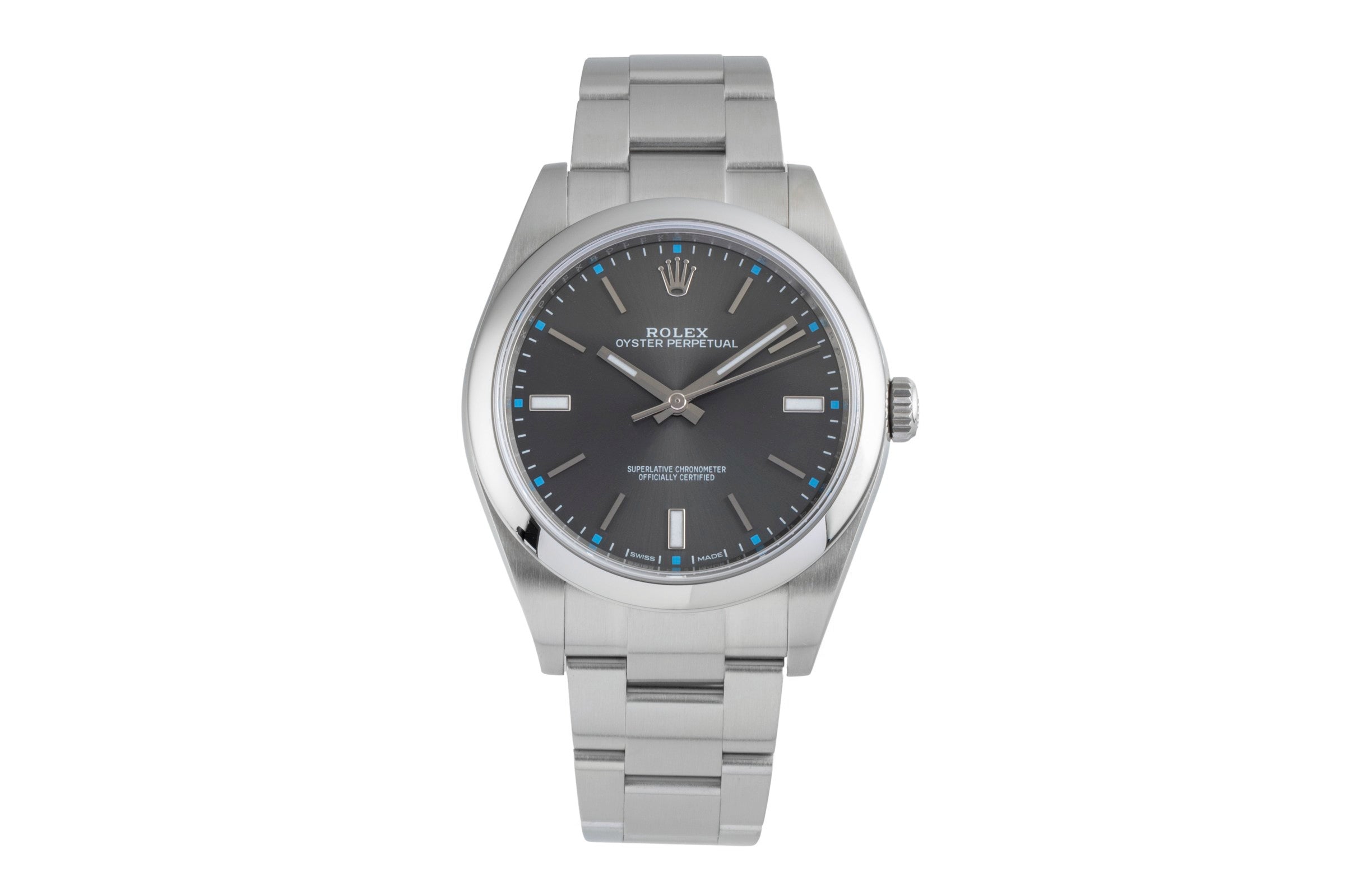 Rolex Oyster Perpetual acier automatique montre pour hommes 114300  [2507088]