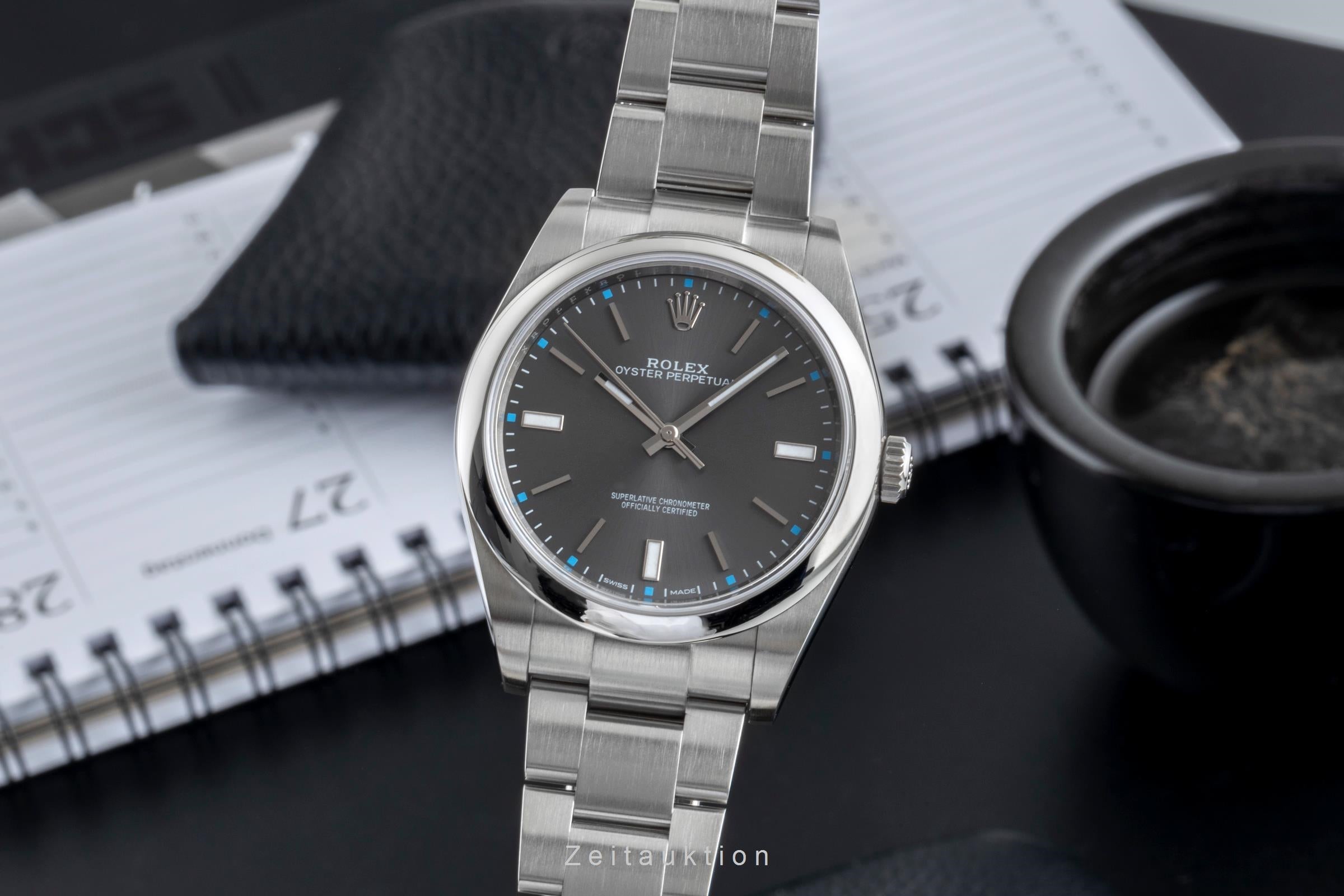 Rolex Oyster Perpetual acier automatique montre pour hommes 114300  [2507088]