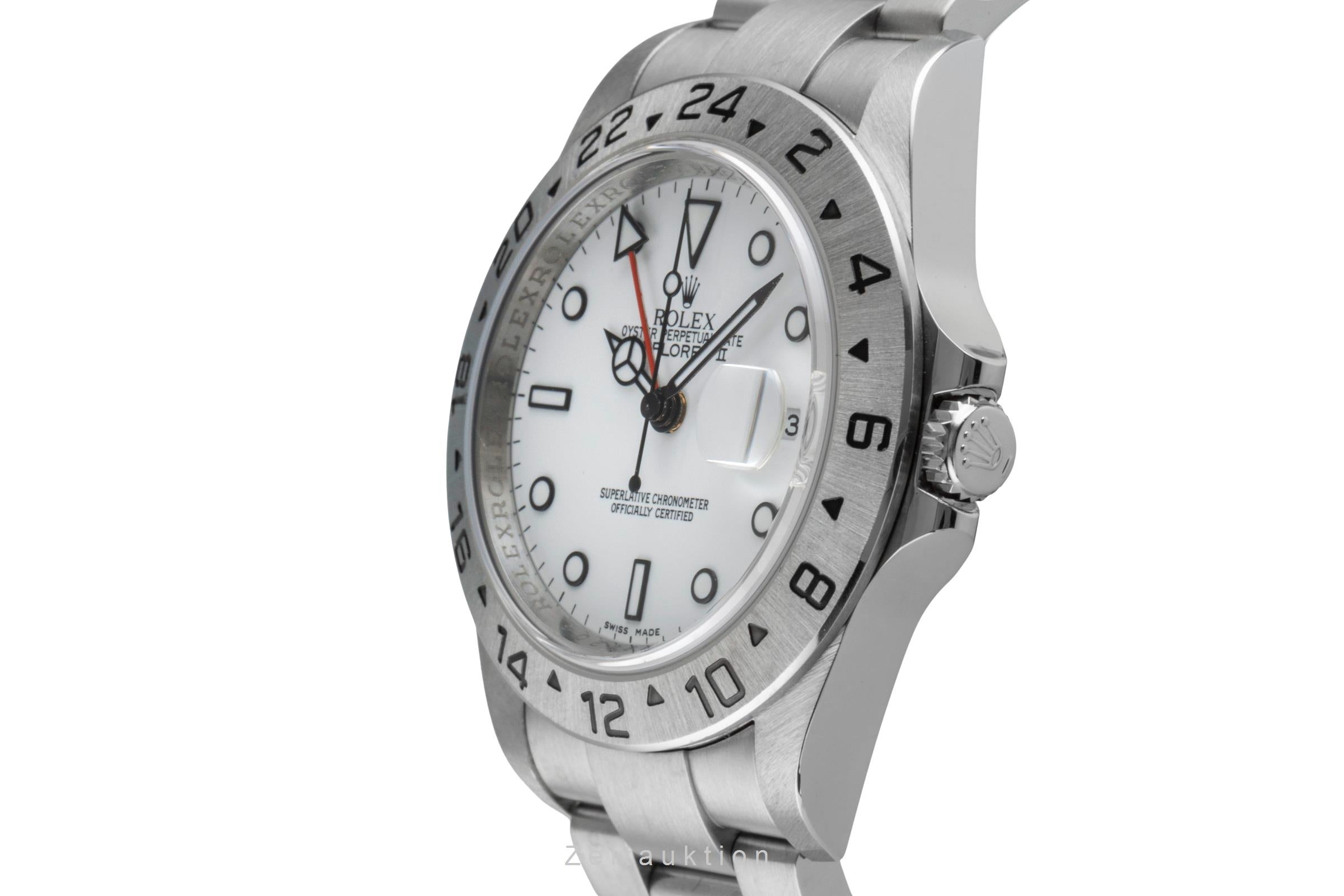 Rolex Explorer II Automatik Edelstahl Datum Herrenuhr Ref. 16570T Box & Papiere  [2507089]