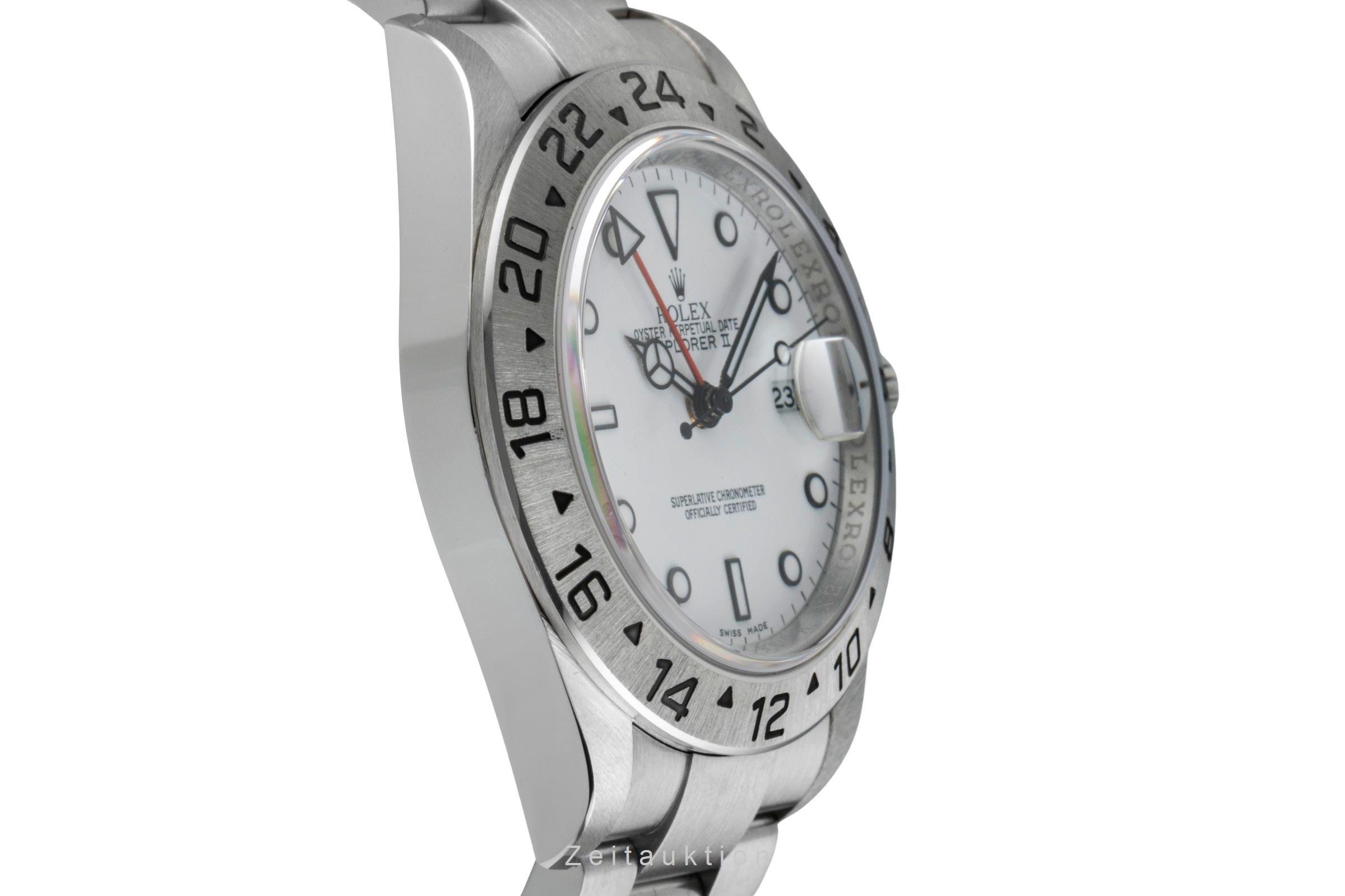 Rolex Explorer II Automatik Edelstahl Datum Herrenuhr Ref. 16570T Box & Papiere  [2507089]