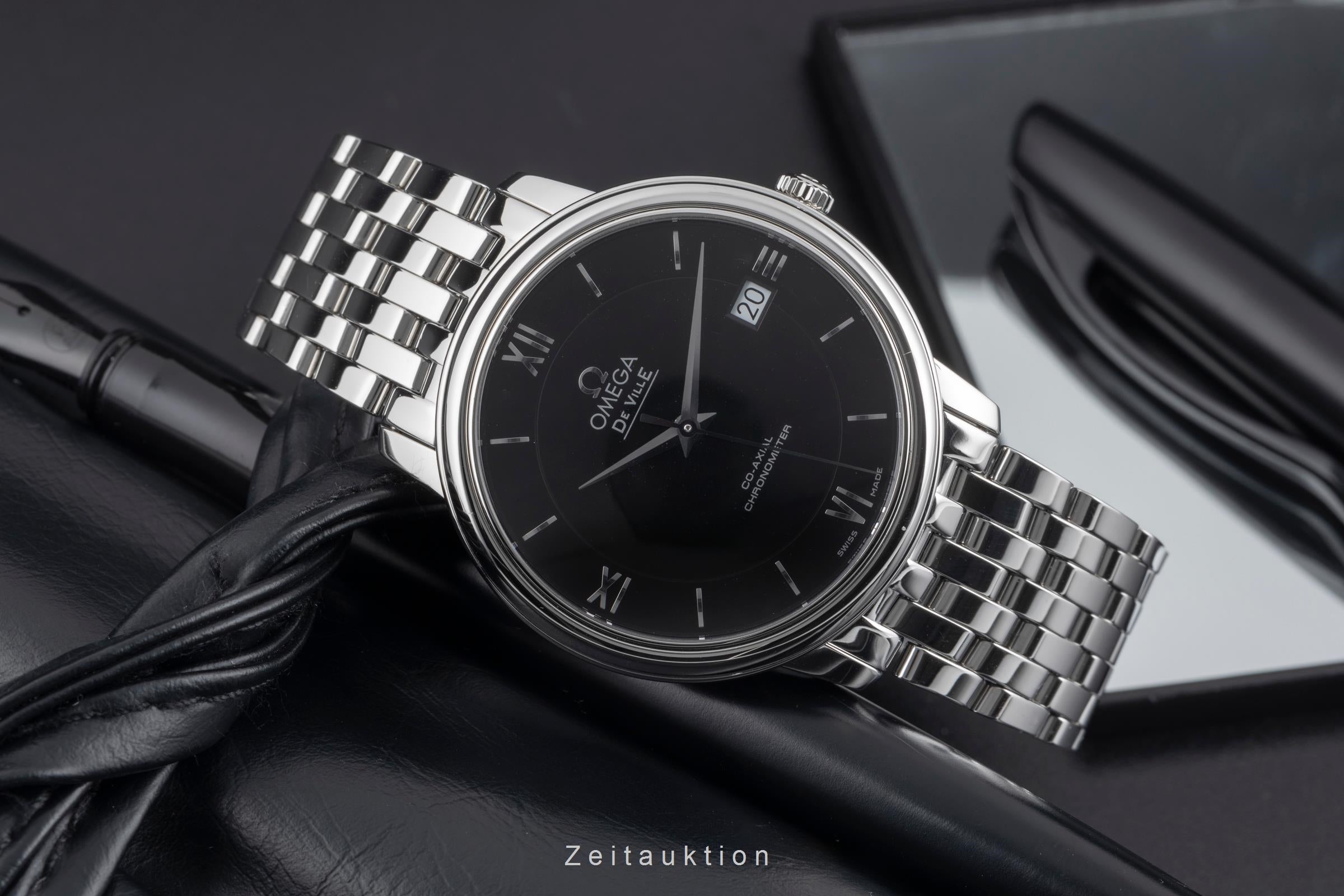 Omega De Ville acier automatique montre pour hommes 424.10.37.20.01.001 LP: 4100EUR  [2507095]