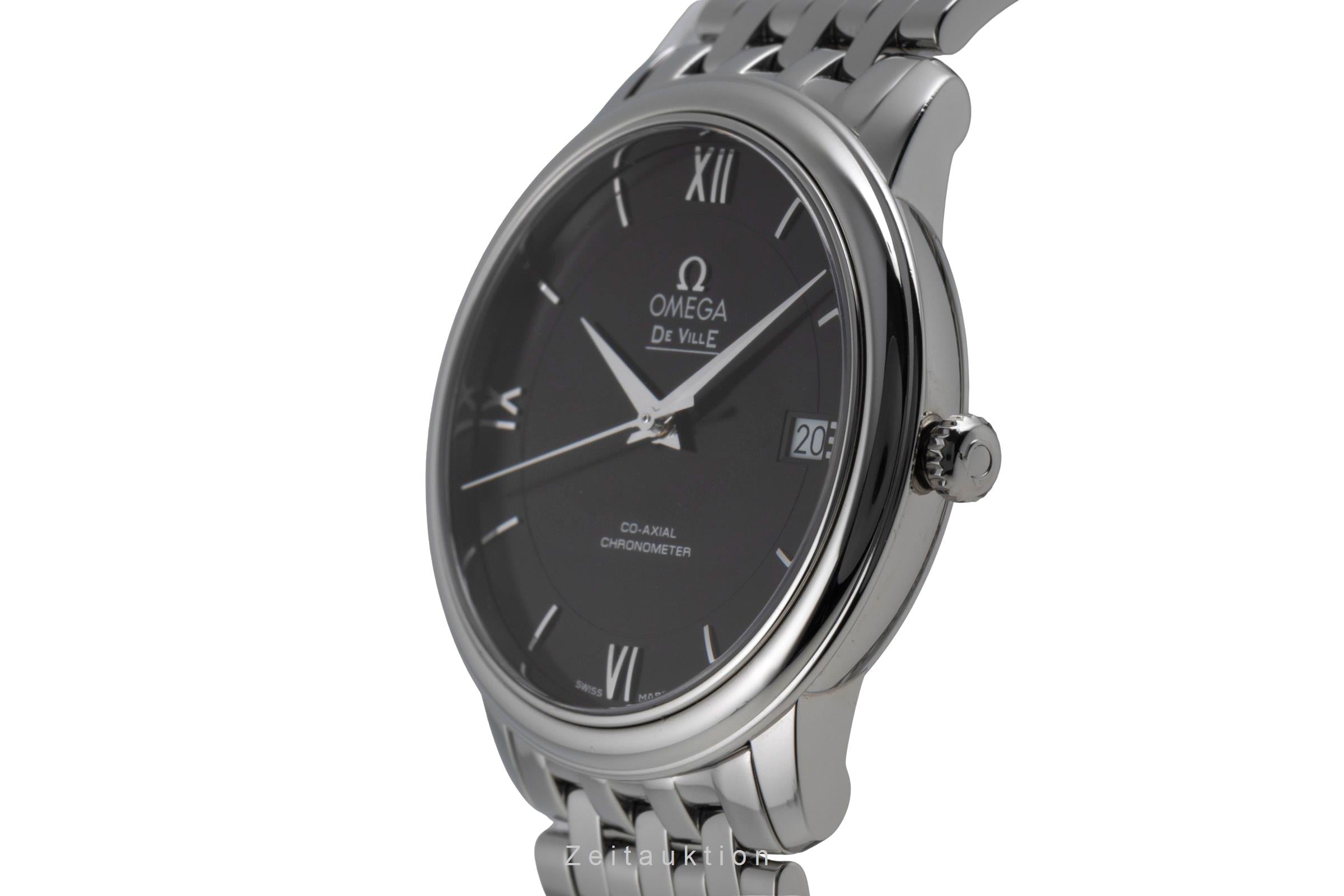 Omega De Ville acier automatique montre pour hommes 424.10.37.20.01.001 LP: 4100EUR  [2507095]