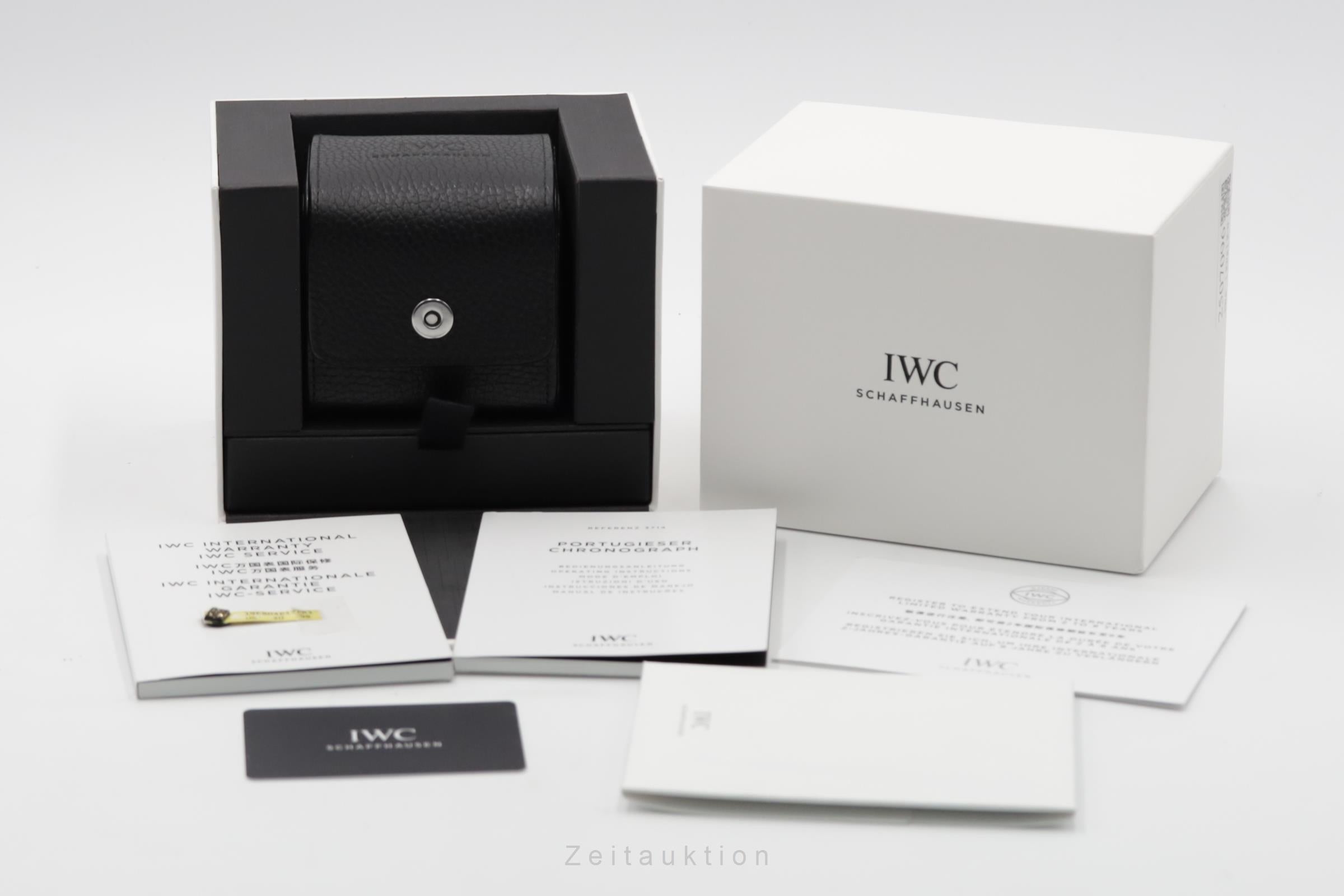 IWC Portugieser chronographe acier automatique montre pour hommes IW371445 LP: 9100EUR  [2507096]