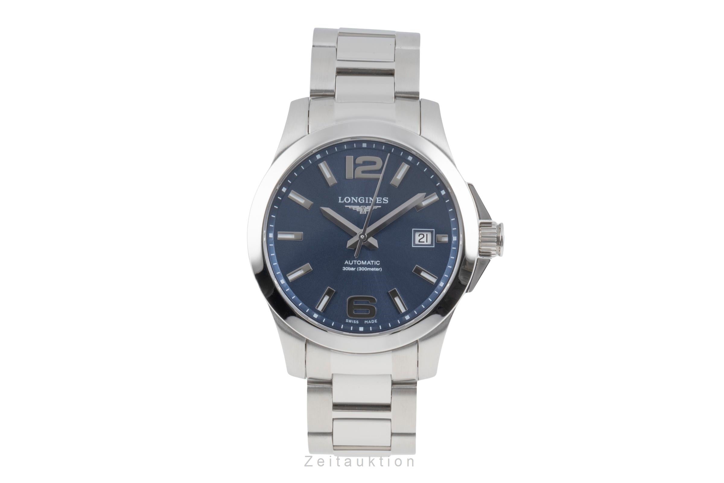 Longines Conquest acciaio automatismo orologio da uomo L3.676.4.99.6 LP: 2250EUR  [2507103]