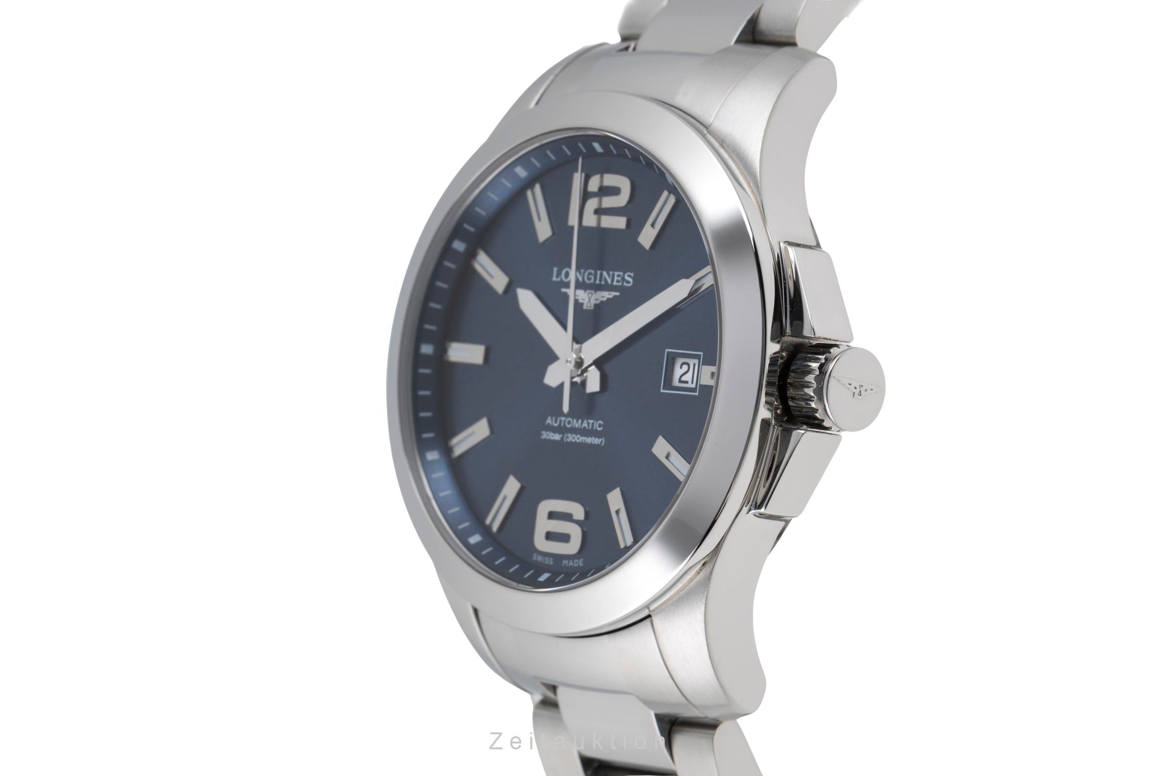 Longines Conquest acciaio automatismo orologio da uomo L3.676.4.99.6 LP: 2250EUR  [2507103]