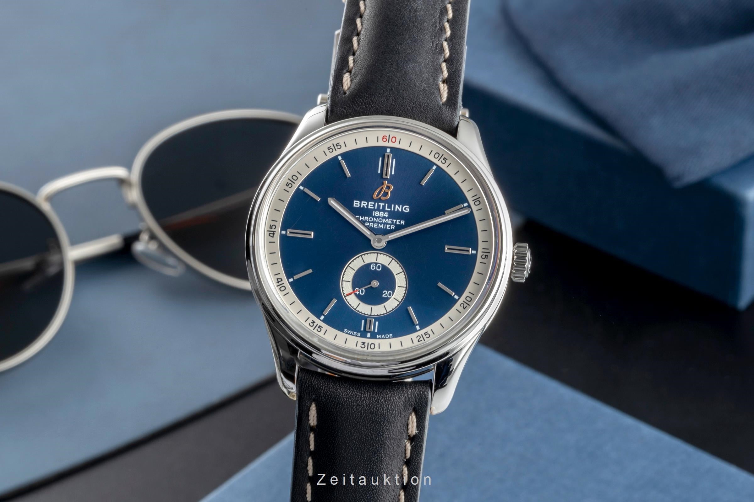 Breitling Premier steel automatic men's watch A37340351C1P1  [2507111]