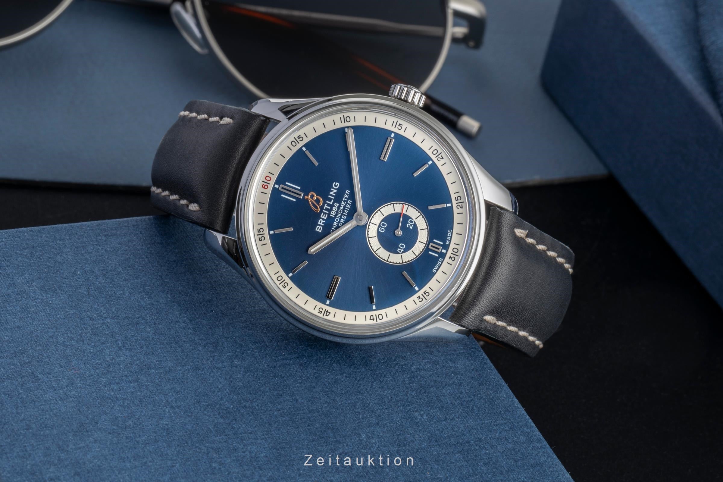 Breitling Premier steel automatic men's watch A37340351C1P1  [2507111]