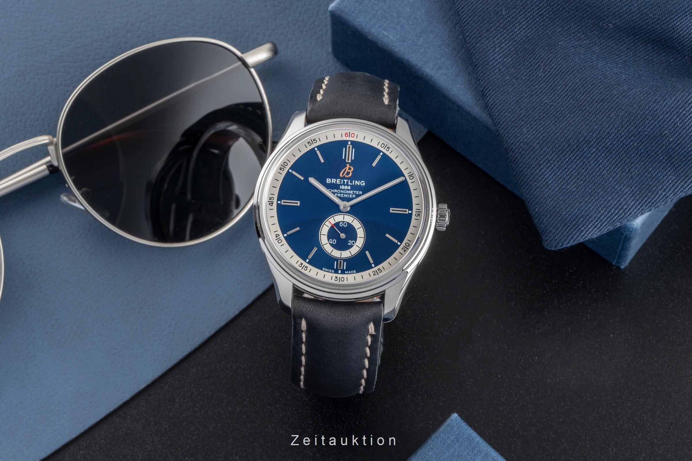 Breitling Premier steel automatic men's watch A37340351C1P1  [2507111]