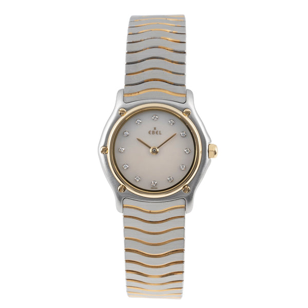 Ebel Classic Wave Lady Stahl / Gold Damenuhr Diamonds Ref. E1090121 Box [2507112]