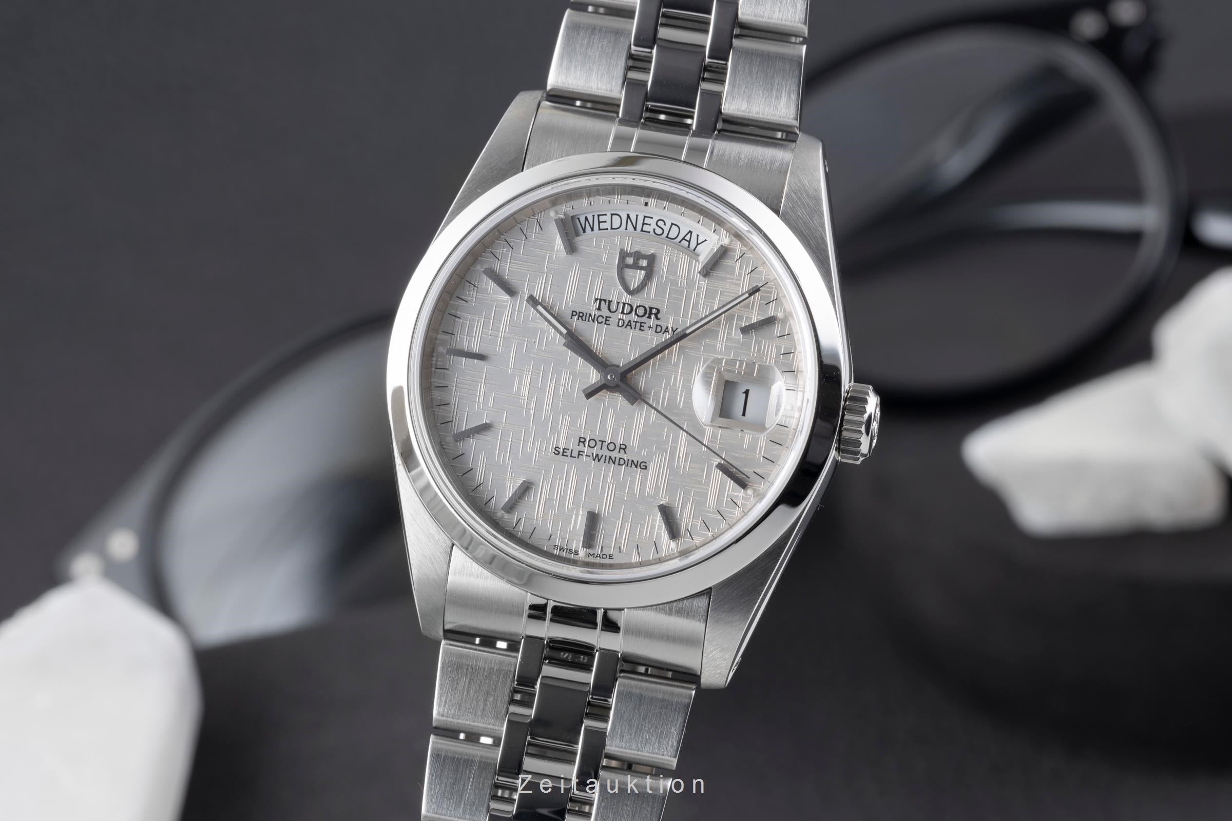 Tudor Date-Day steel automatic men's watch 76200  [2507121]