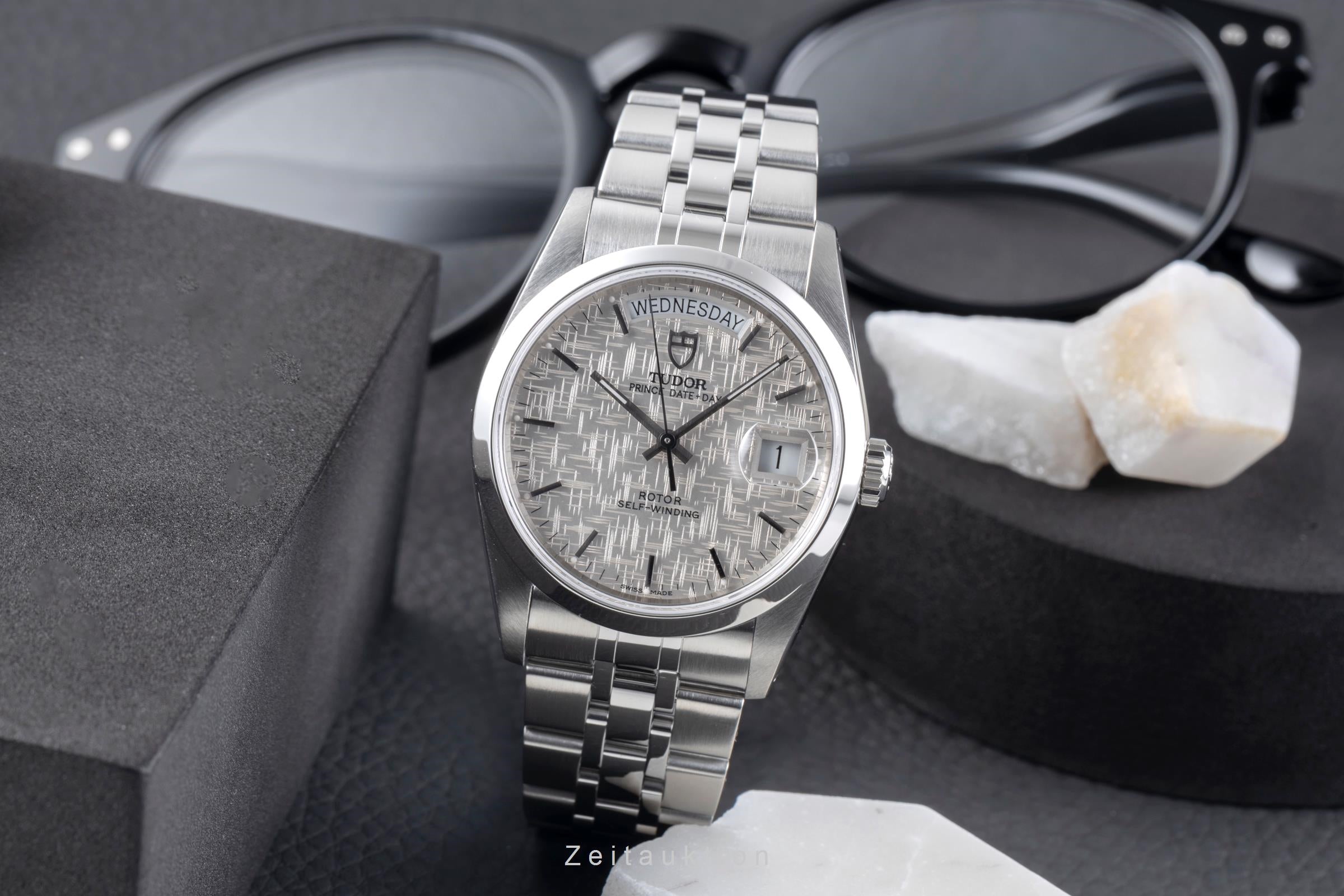 Tudor Date-Day steel automatic men's watch 76200  [2507121]